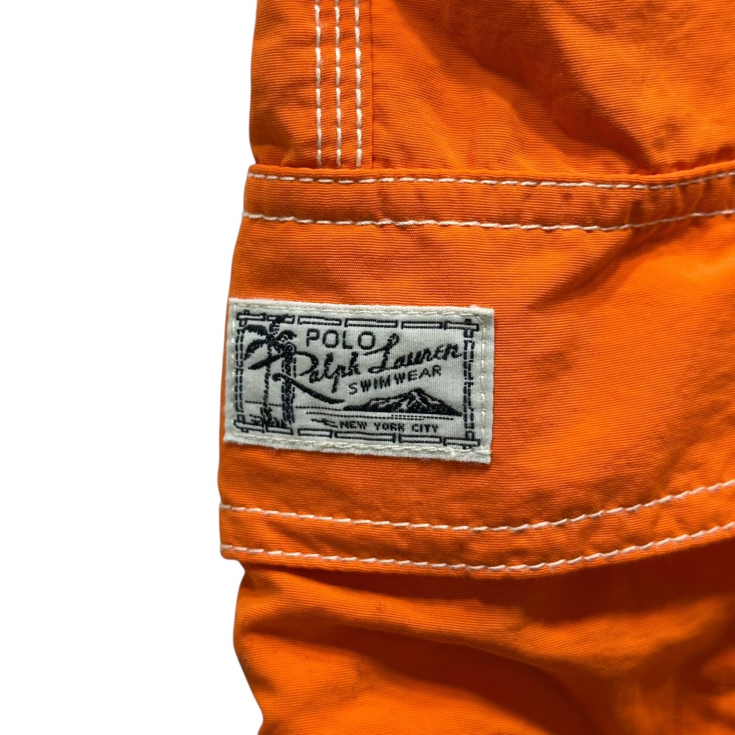 POLO RALPH LAUREN(ポロラルフローレン) Side Pocket Vivid Color Swim Shorts サイドポケット ビビッドカラー スイム ショーツ ハーフパンツ S オレンジ