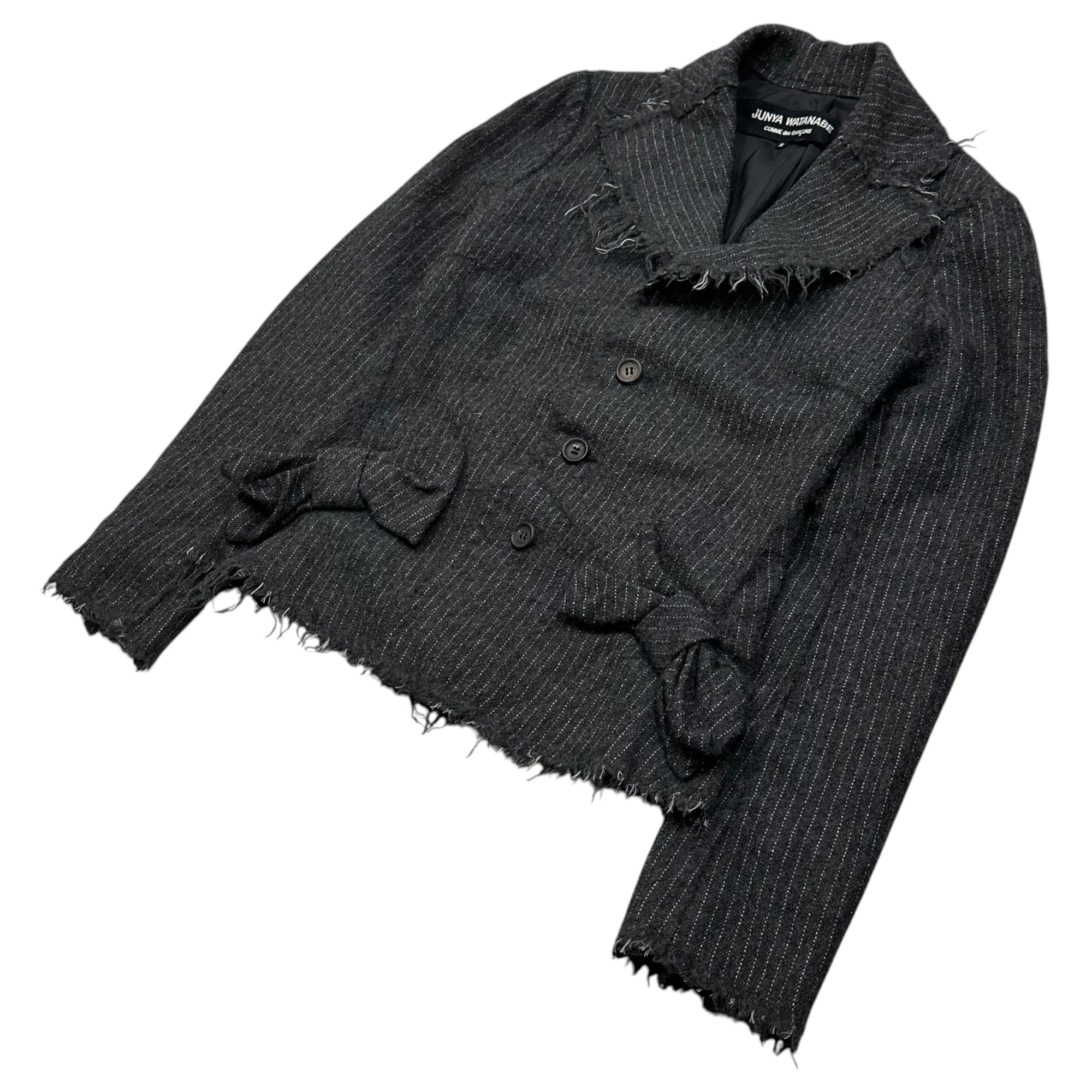 JUNYA WATANABE COMME des GARCONS(ジュンヤワタナベコムデギャルソン) 2004SS Glen Check Wool/Nylon 5-Button Jacket グレンチェック ウール ナイロン 5ボタン ジャケット JM-J038 S ブラック×ホワイト AD2003 00s アーカイブ