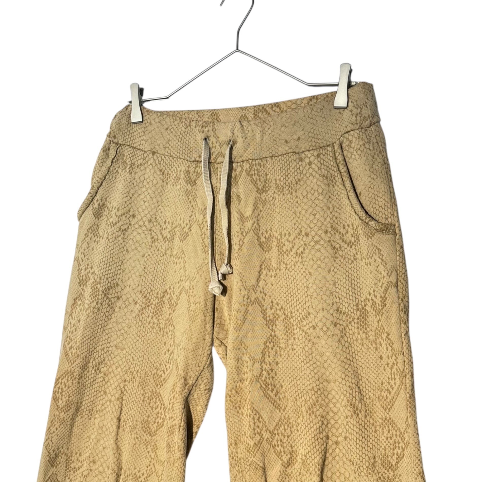 LIMI feu(リミフゥ) Python Print 7/8 Length Sweatpants パイソン プリント 7分丈 スウェット パンツ 表記無(FREE) ベージュ