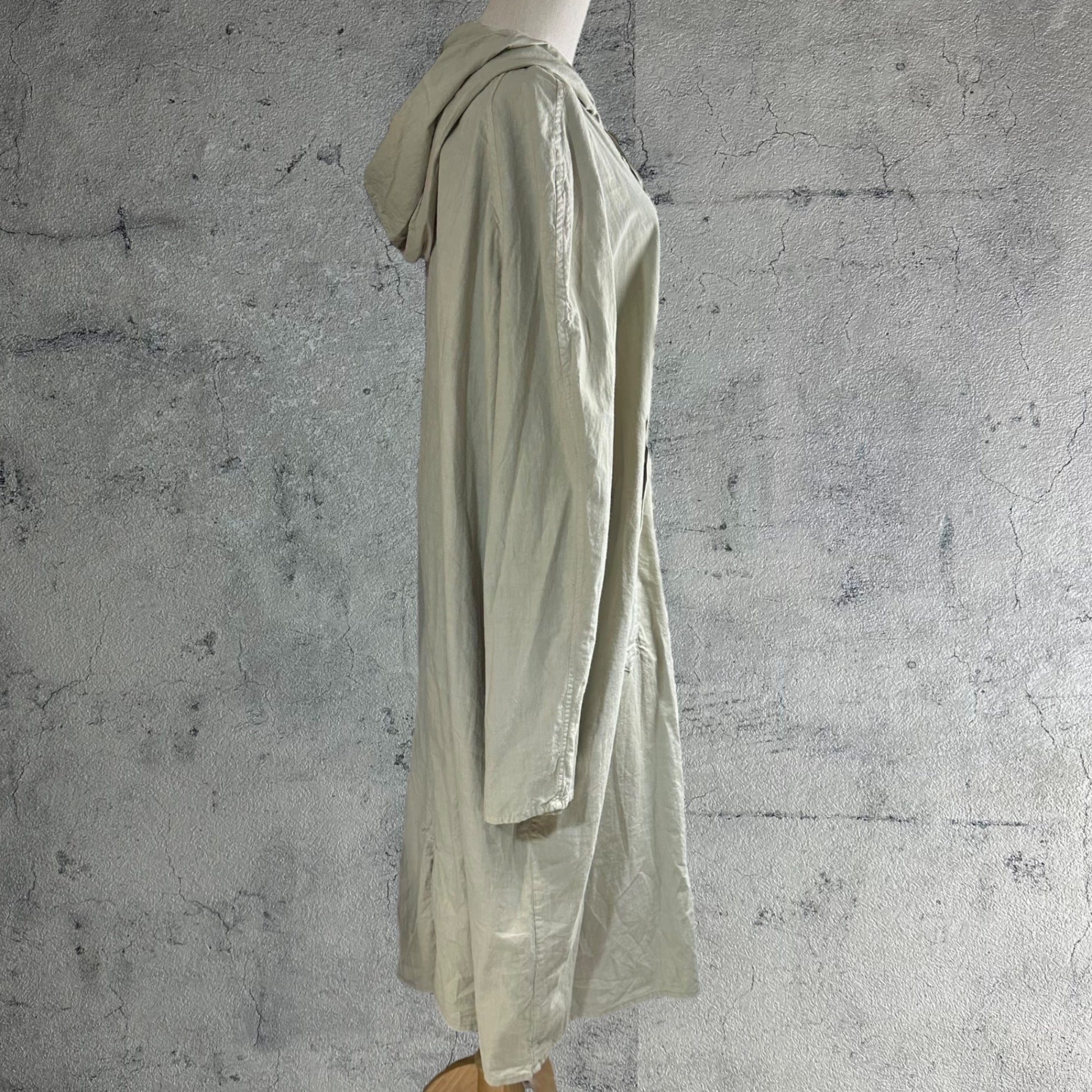 VINTAGE(ヴィンテージ)  70~80's surgical hooded gown coat サージカル フード付きガウン コート  EURO MILITALY 表記無し(M～L程度) ペールグリーン