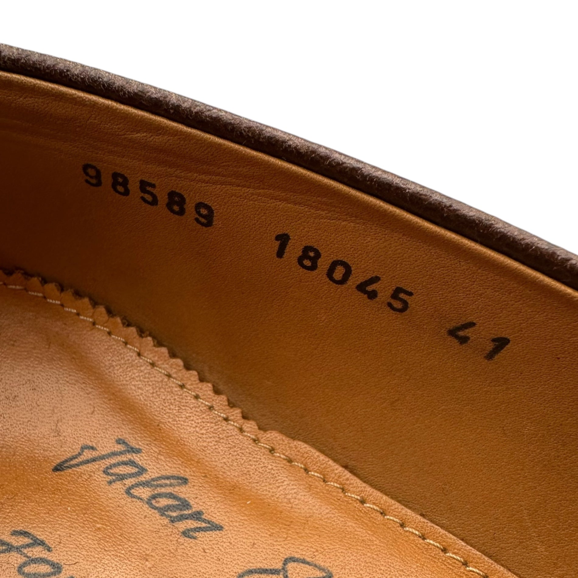 Jalan Sriwijaya(ジャランスリワヤ) Coin loafer - Grain Leatherコインローファー グレイン レザー 98589 41(26.5cm) ブラウン 革靴