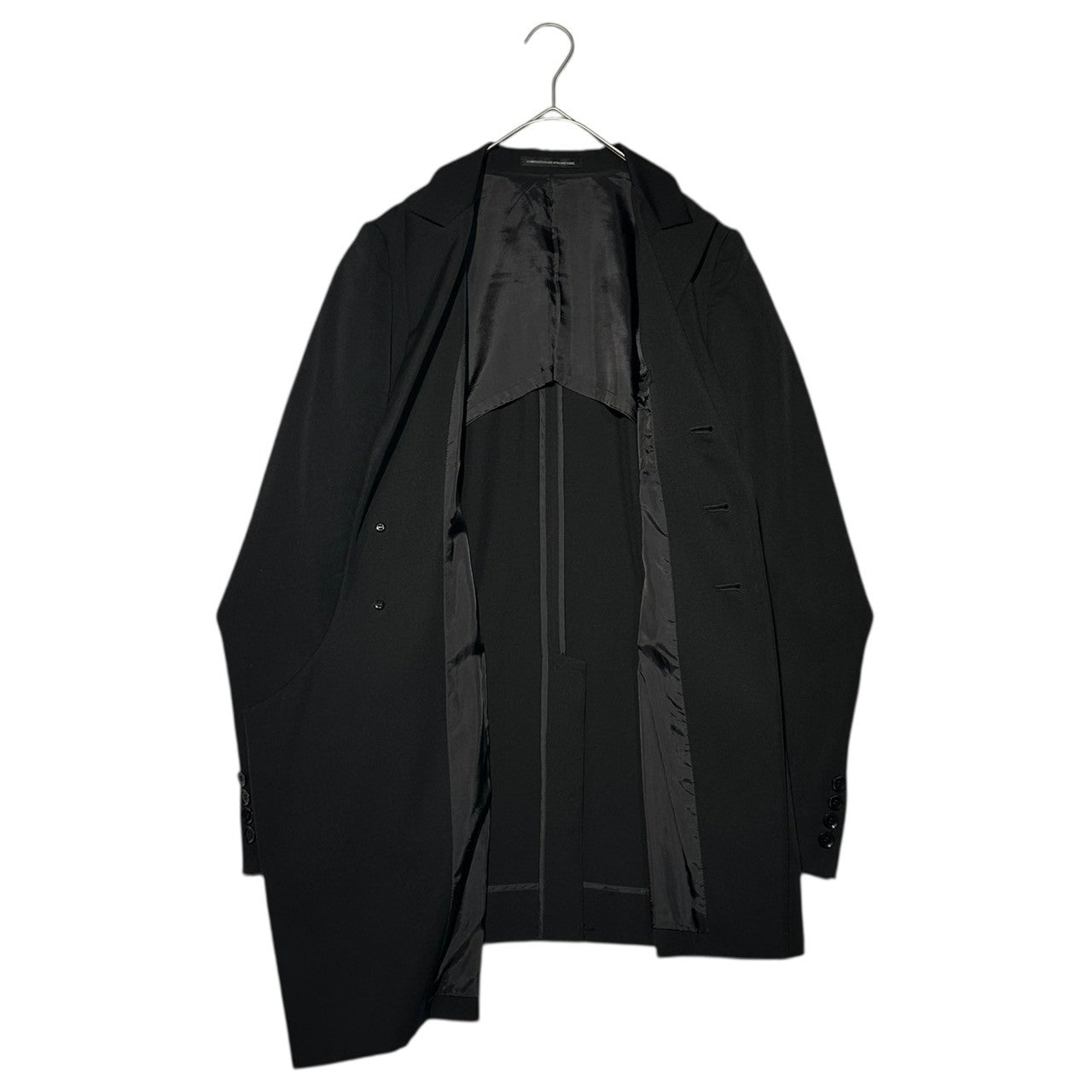 Y's(ワイズ) Wool Gabardine Long Tailored Jacket ウール ギャバジン ロング テーラード ジャケット YG-J03-100 2(M) ブラック