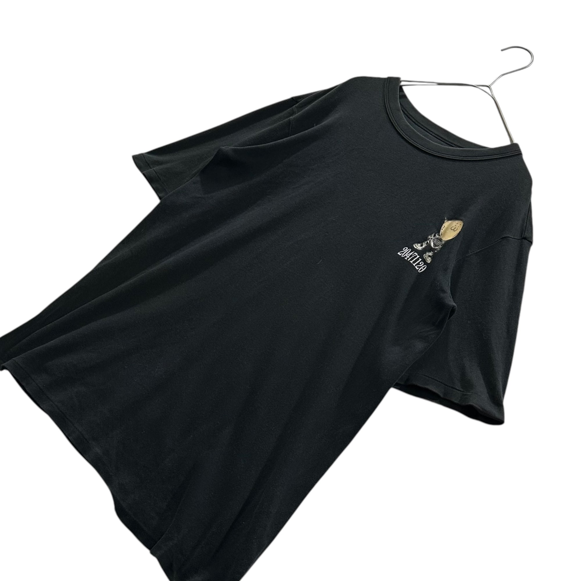 20471120(トゥーオーフォーセブンワンワントゥーオー) 1990's "Hyoma" S/S Tee ヒョーマくん 半袖 Tシャツ 4 ブラック 90年代 アーカイブ SEX バイオレンス