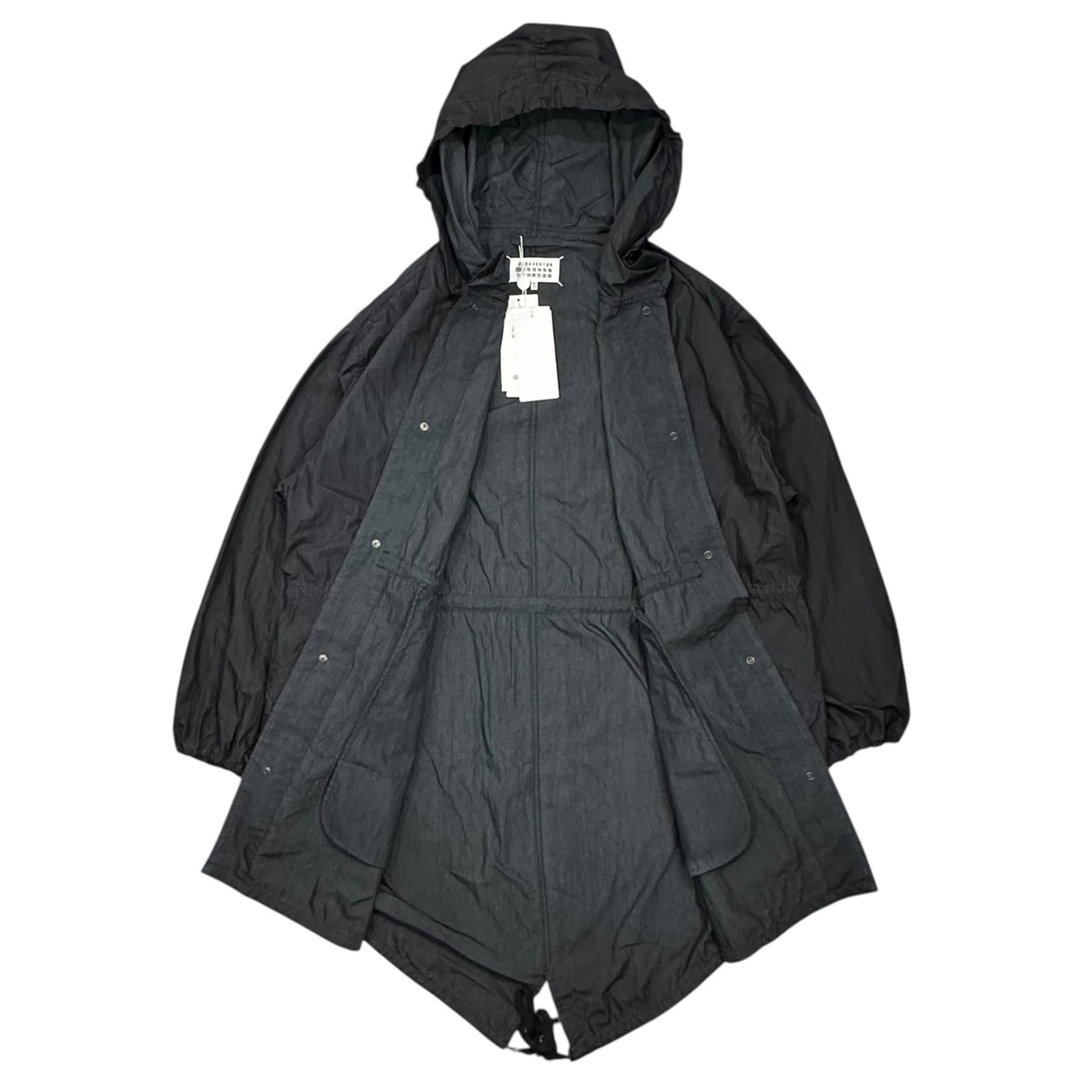 MAISON MARGIELA(メゾンマルジェラ) 2026AW Hooded Parka Coat フィッシュテール モッズ コート S50AM0676 44 ブラック