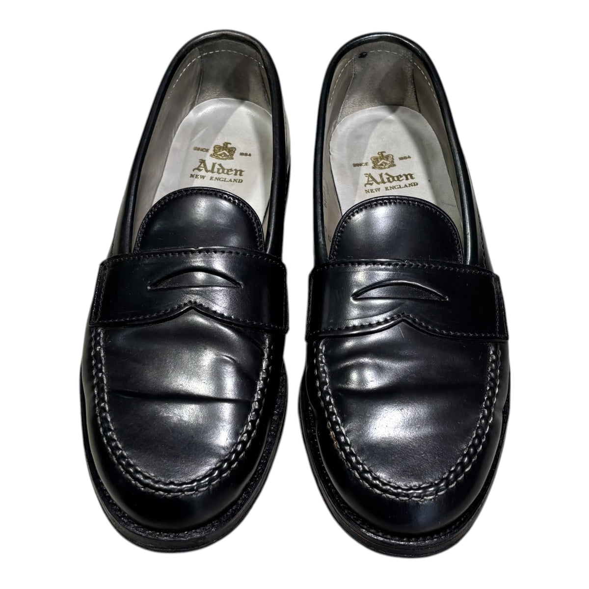 ALDEN(オールデン) Leisure Handsewn Penny Loafer - Shell Cordovan レジャー ハンドソーン ペニー ローファー シェル コードバン 987 6 1/2(24.5cm程度) ブラック