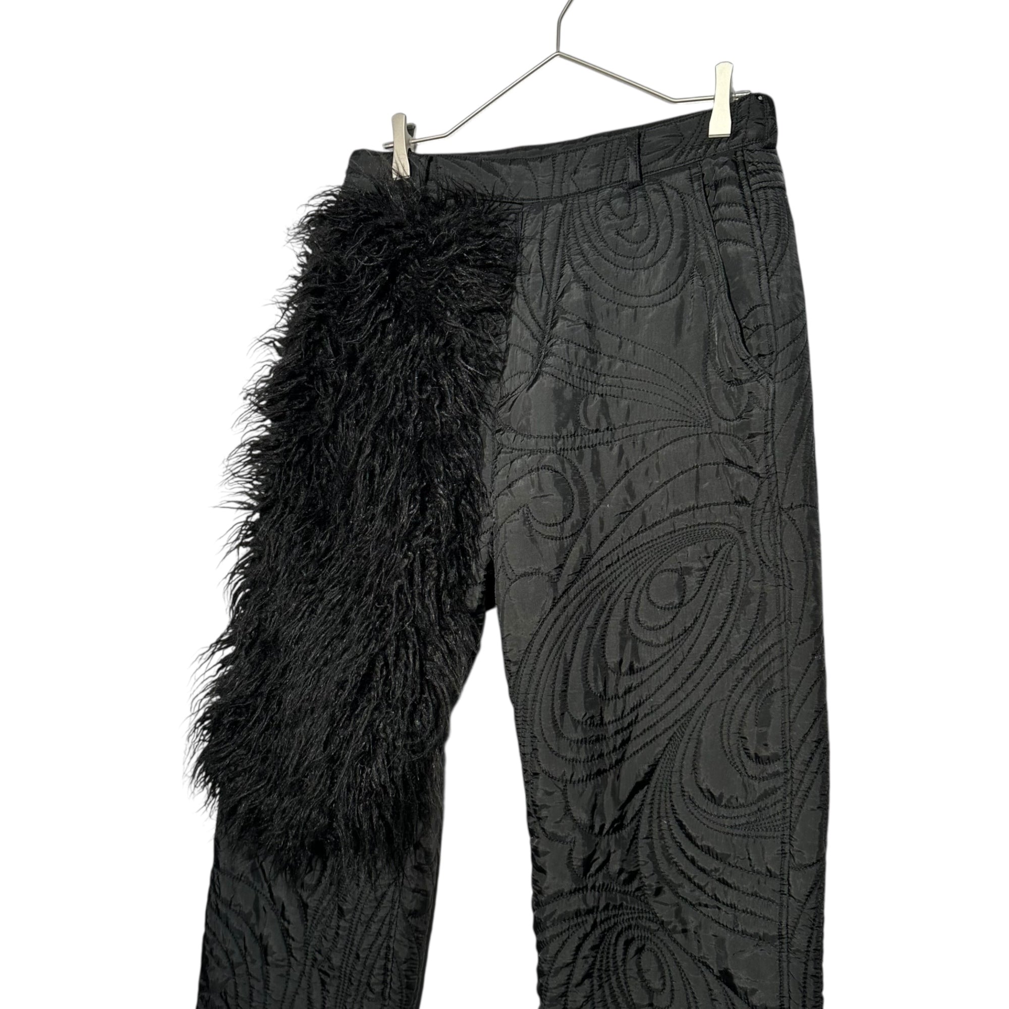 MASU(エムエーエスユー) PSYCHEDELIC QUILTING TROUSERS サイケデリック キルティング トラウザーズ パンツ MCFW-PT0621 44 ブラック