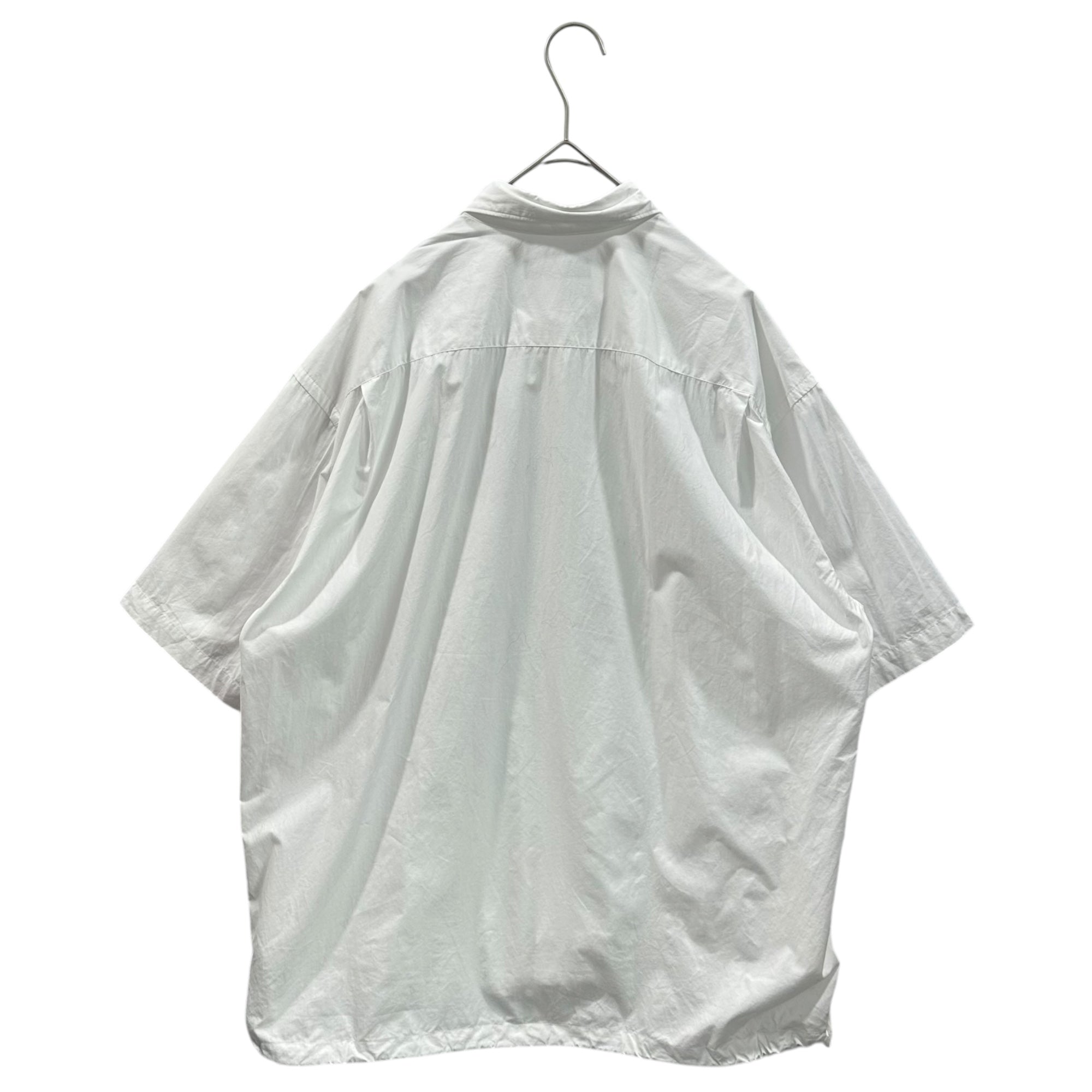 COMME des GARCONS HOMME(コムデギャルソンオム) 24SS Cotton Broadcloth Drawstring S/S Shirt 綿 ブロード ドローコード 半袖 シャツ HM-B023 S ホワイト AD2023