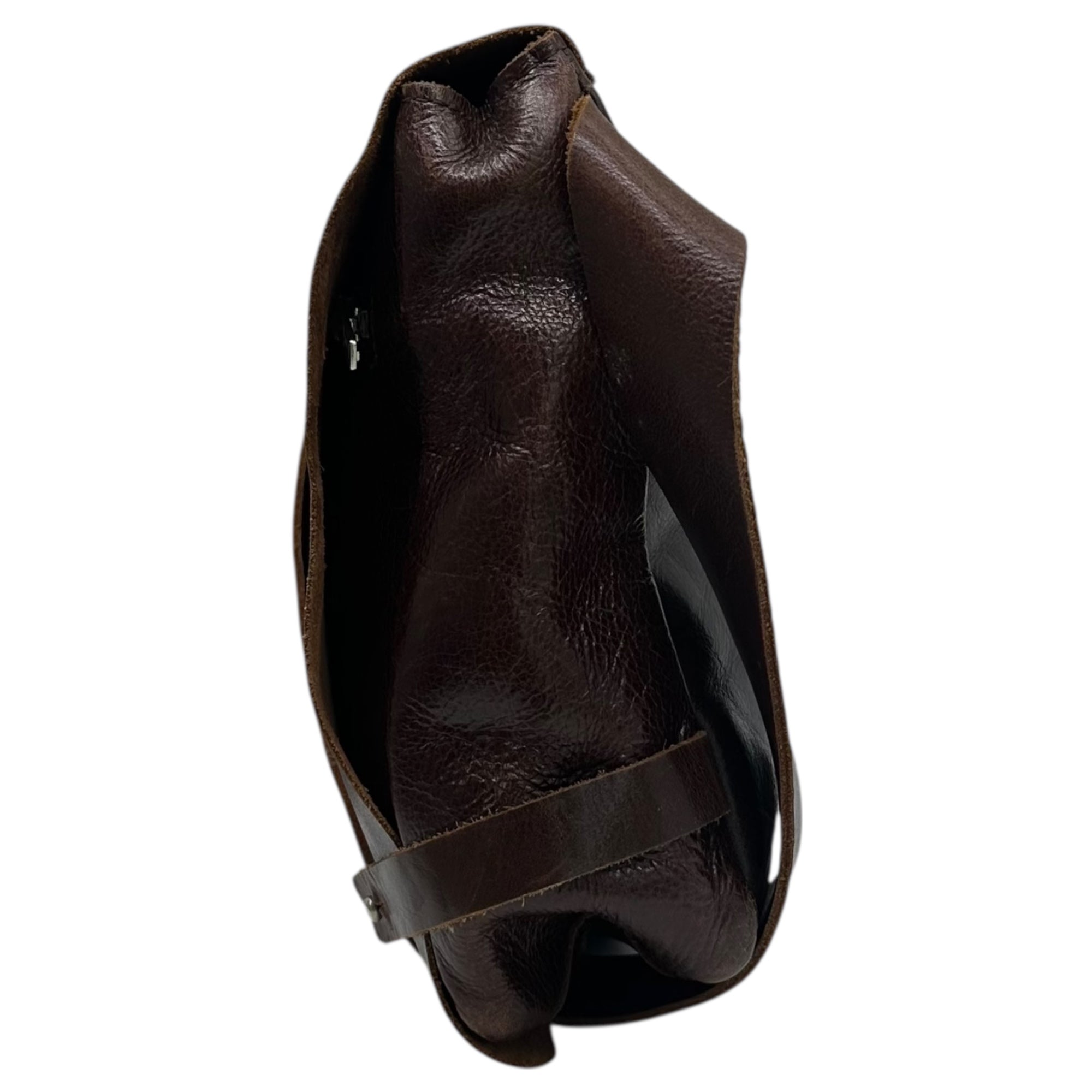 Y's(ワイズ) Leather Flap Waist Pouch レザー フラップ ウエスト ポーチ ブラウン