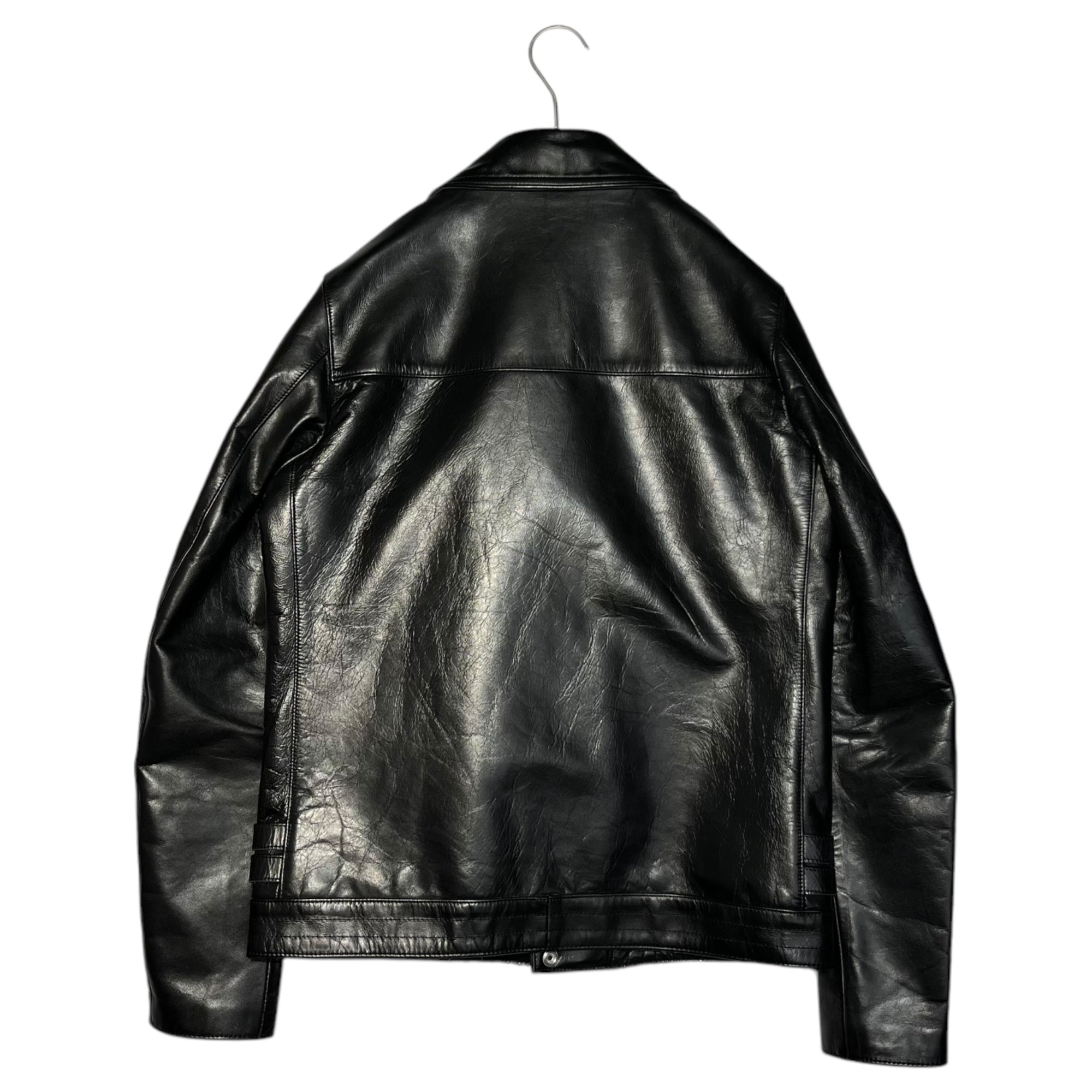 UNDERCOVER(アンダーカバー) Standard Basic double riders jacket leather cowhide 定番 ベーシック ダブル ライダース ジャケット レザー 牛革 UCA4201 1(S) ブラック 定番人気商品