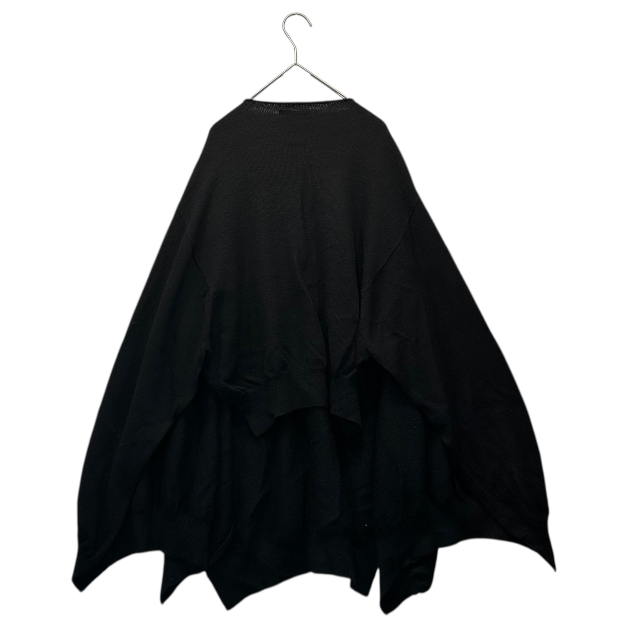 Y's(ワイズ) 03AW Kimono Slit Sleeve Boat Neck Wool Knit 着物 スリット スリーブ ボートネック ウール ニット YU-K12-188 3 ブラック 00's