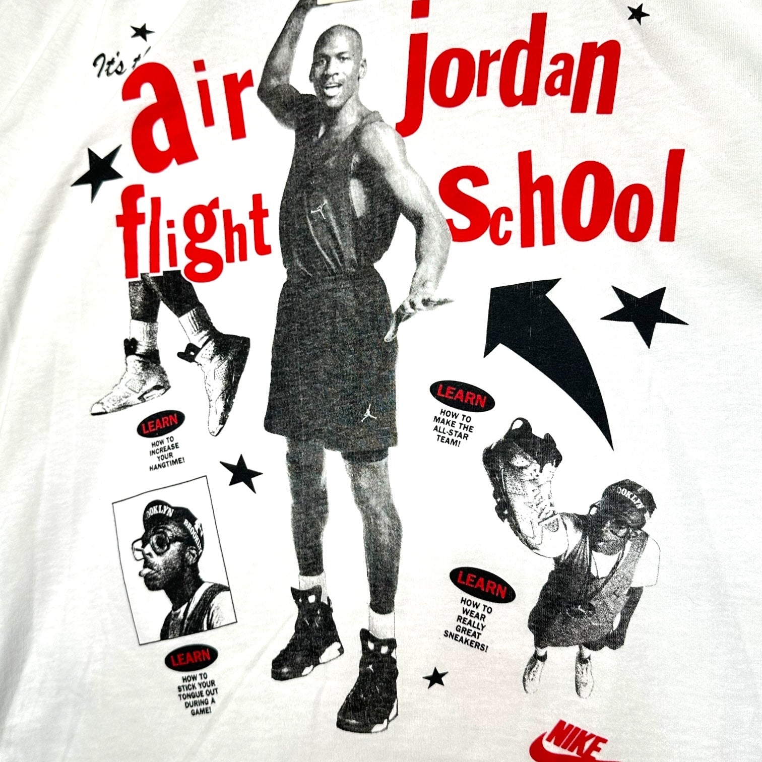 NIKE(ナイキ) 90's Michael Jordan & Spike Lee マイケル ジョーダン スパイク リー Tシャツ 1TGA-78 L ホワイト 90年代 ヴィンテージ デッドストック