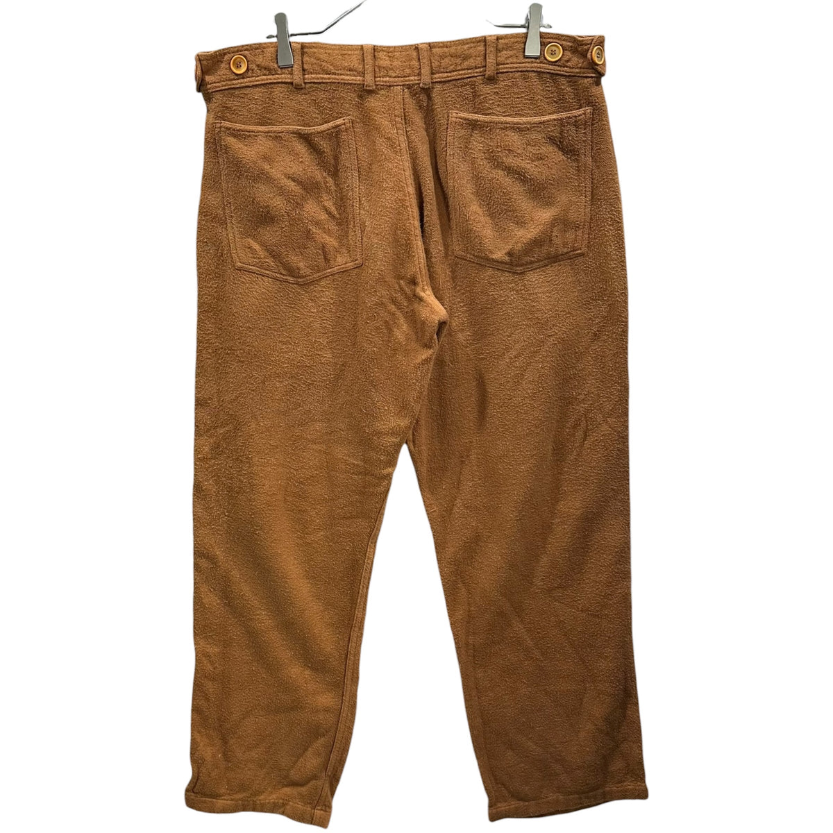 COMME des GARCONS SHIRT(コムデギャルソンシャツ) 1990's Cotton Flannel Wide-Leg Pants コットン ネル ワイドパンツ M オレンジブラウン 90年代