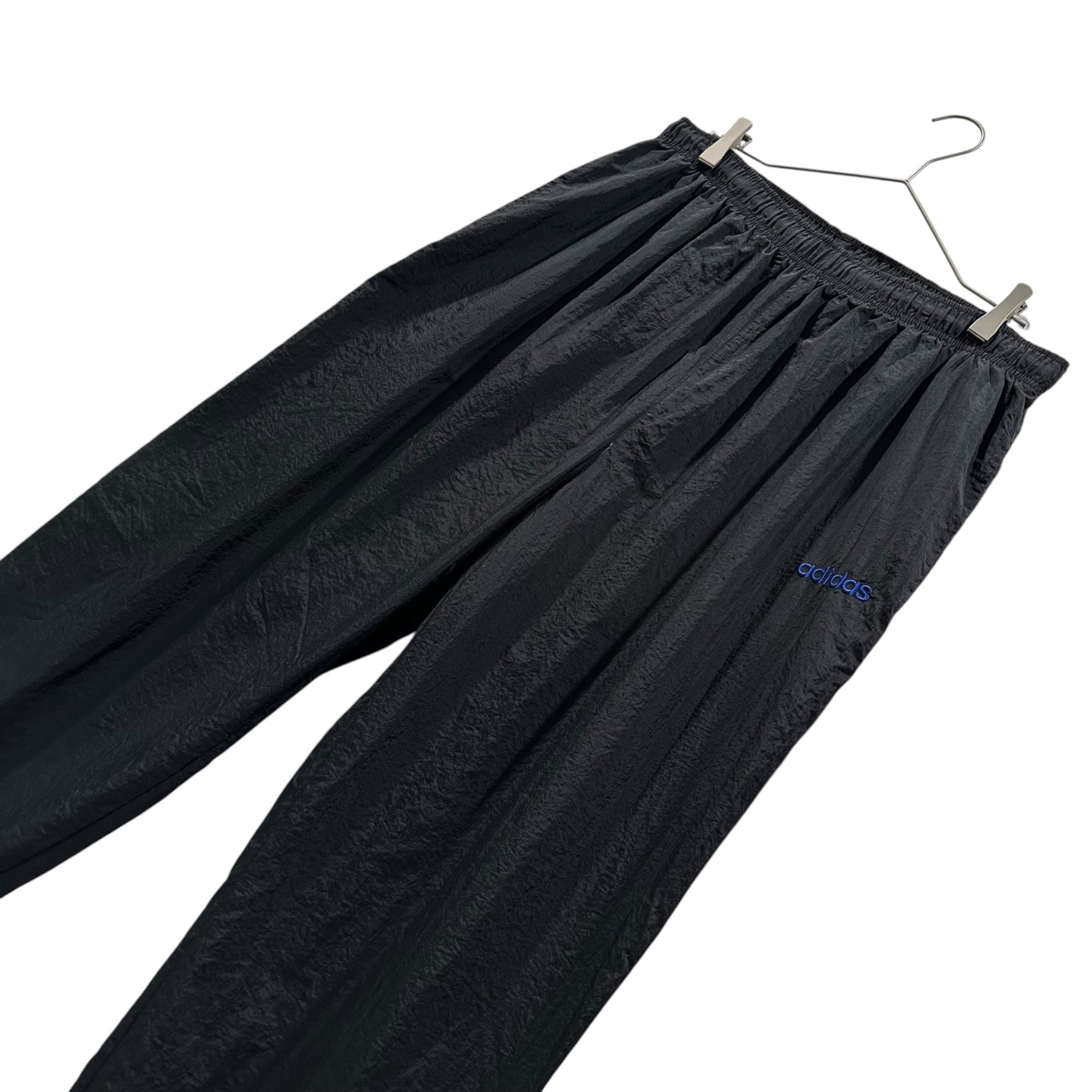 adidas(アディダス) 80's~90's Nylon Track Pants ナイロン トラック パンツ XL ブラック 80年代～90年代 万国旗タグ