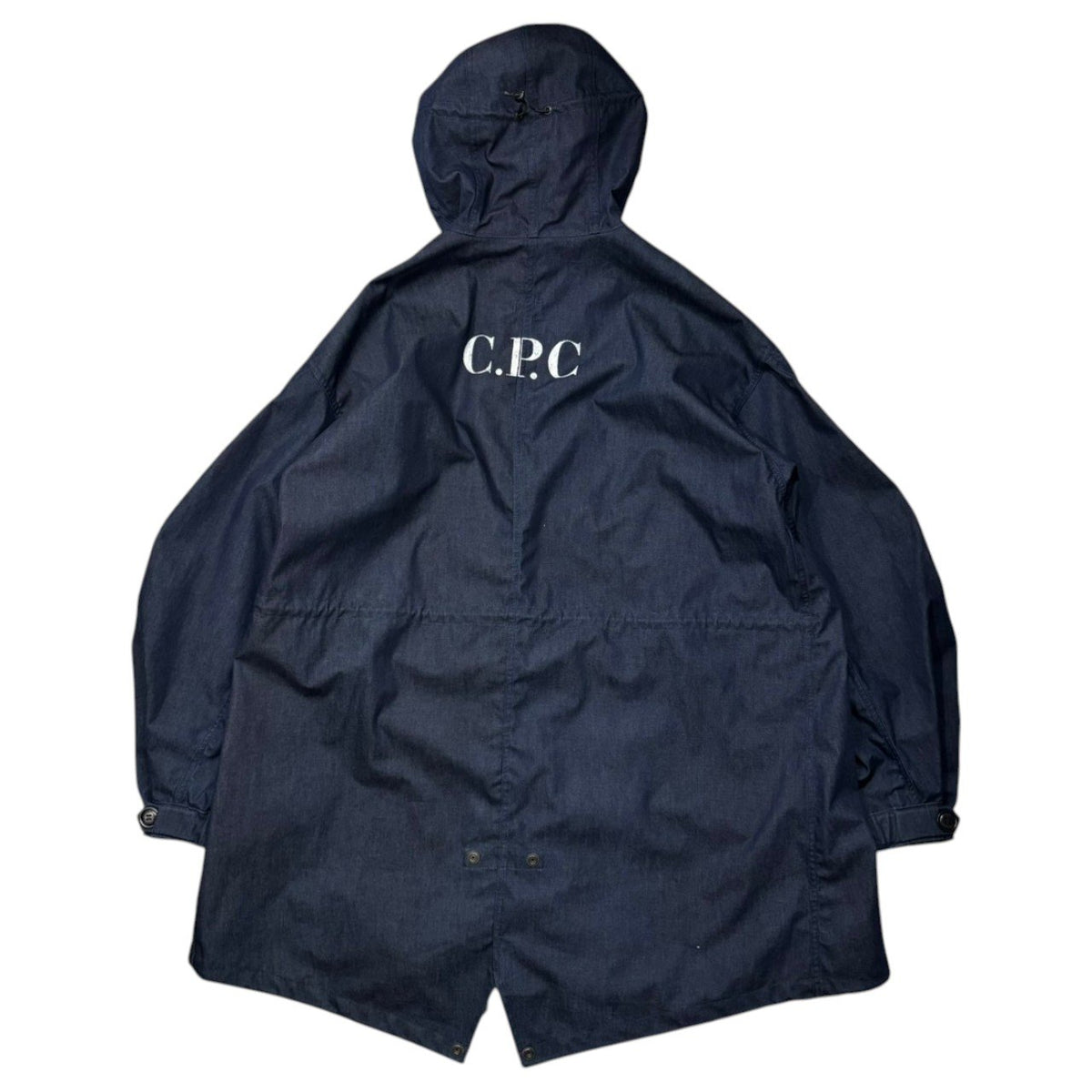 C.P.COMPANY×JUNYA WATANABE MAN(シーピーカンパニー×ジュンヤワタナベマン) 2024SS Cotton Denim Laminated 3-Layer W-Name Coat 綿デニムラミネート3層 コート C.P. Company Wネーム WM-C007 S インディゴ AD2023