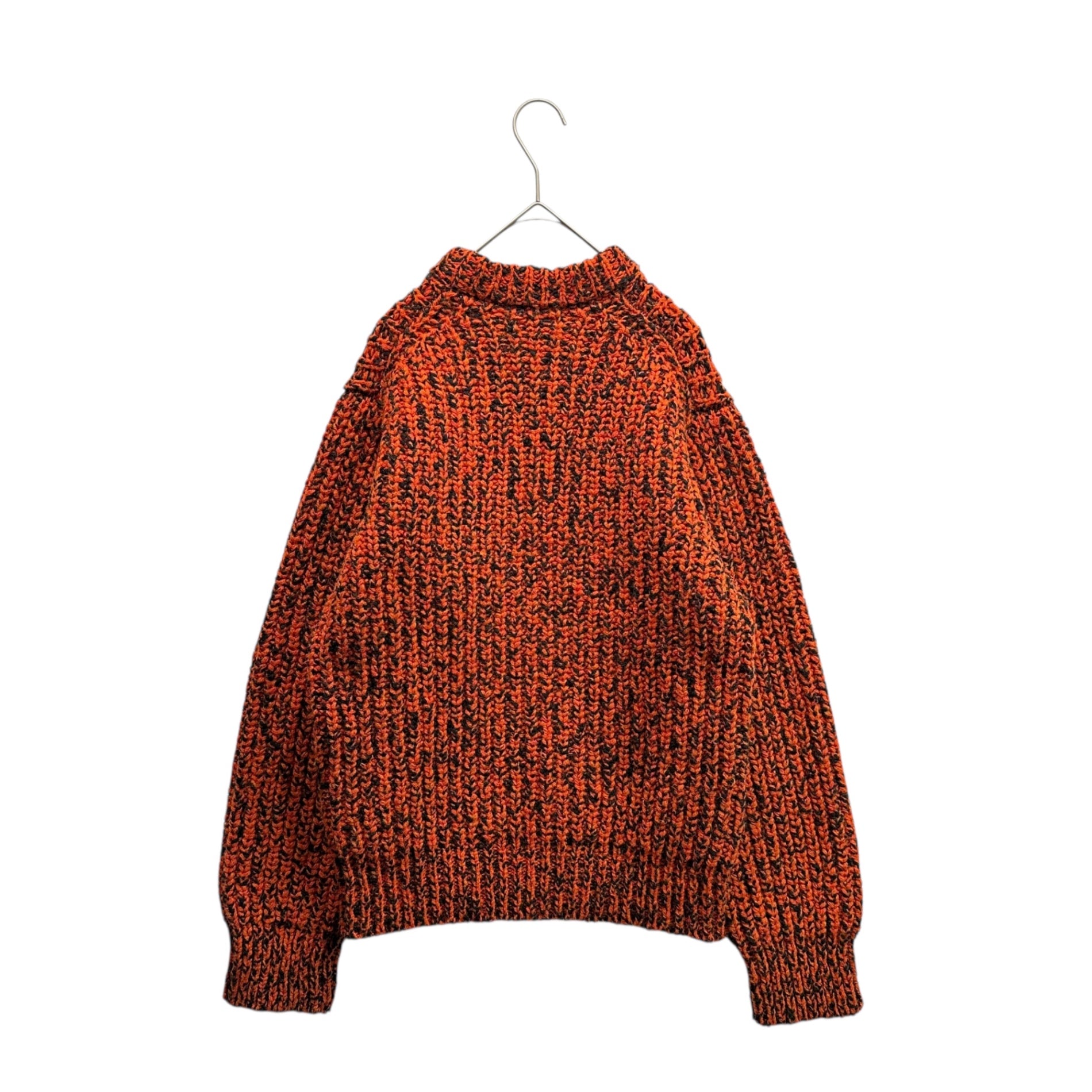 CALVIN KLEIN 205W39NYC(カルバンクライン) Low-gauge wool knit ローゲージ ウール ニット 74MKTA98 XS オレンジ ラフシモンズ期