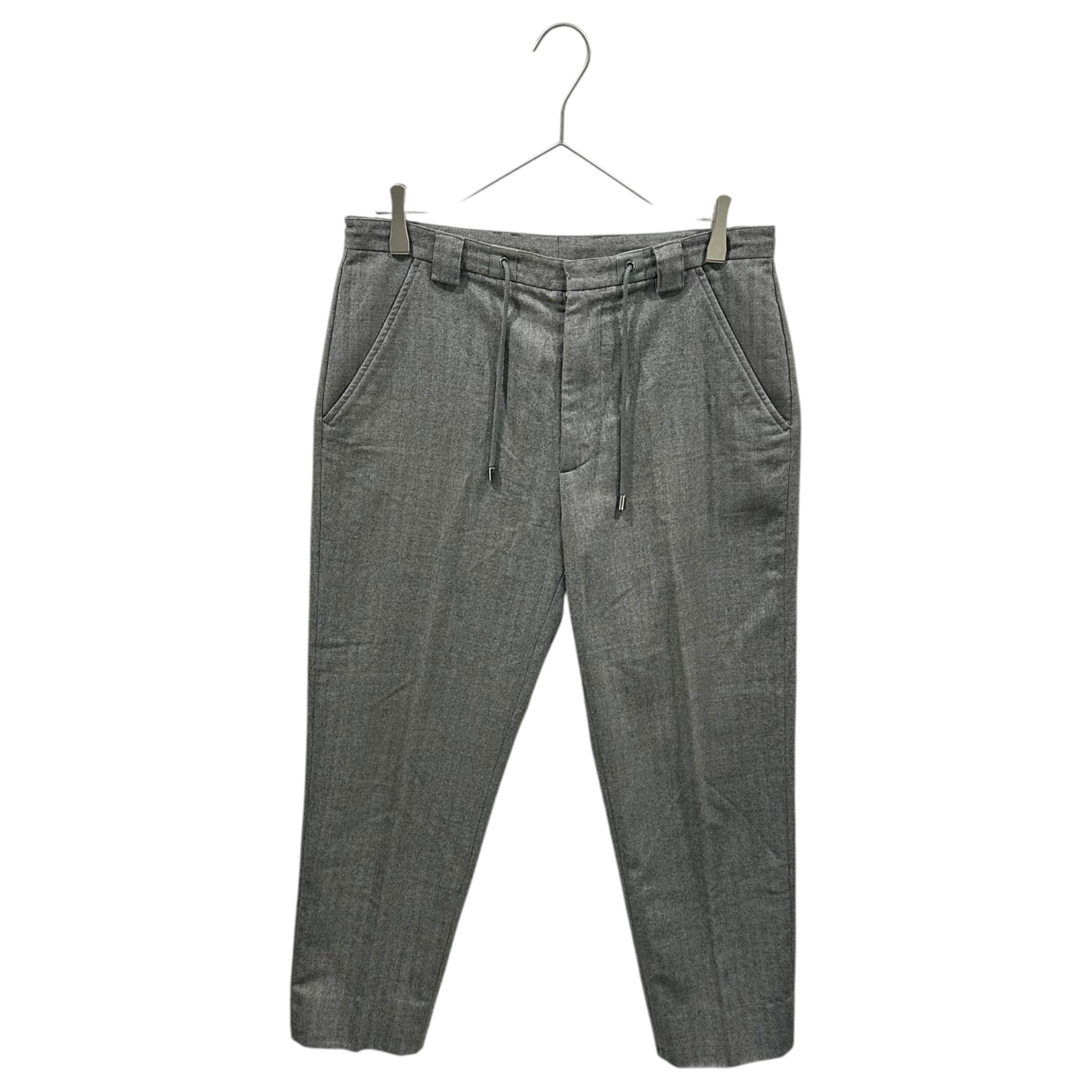 MAISON MARGIELA(メゾンマルジェラ) 2014AW Drawstring Trousers - Herringbone ドローストリング トラウザー ヘリンボーン S30KA0377 46 グレー スラックス パンツ