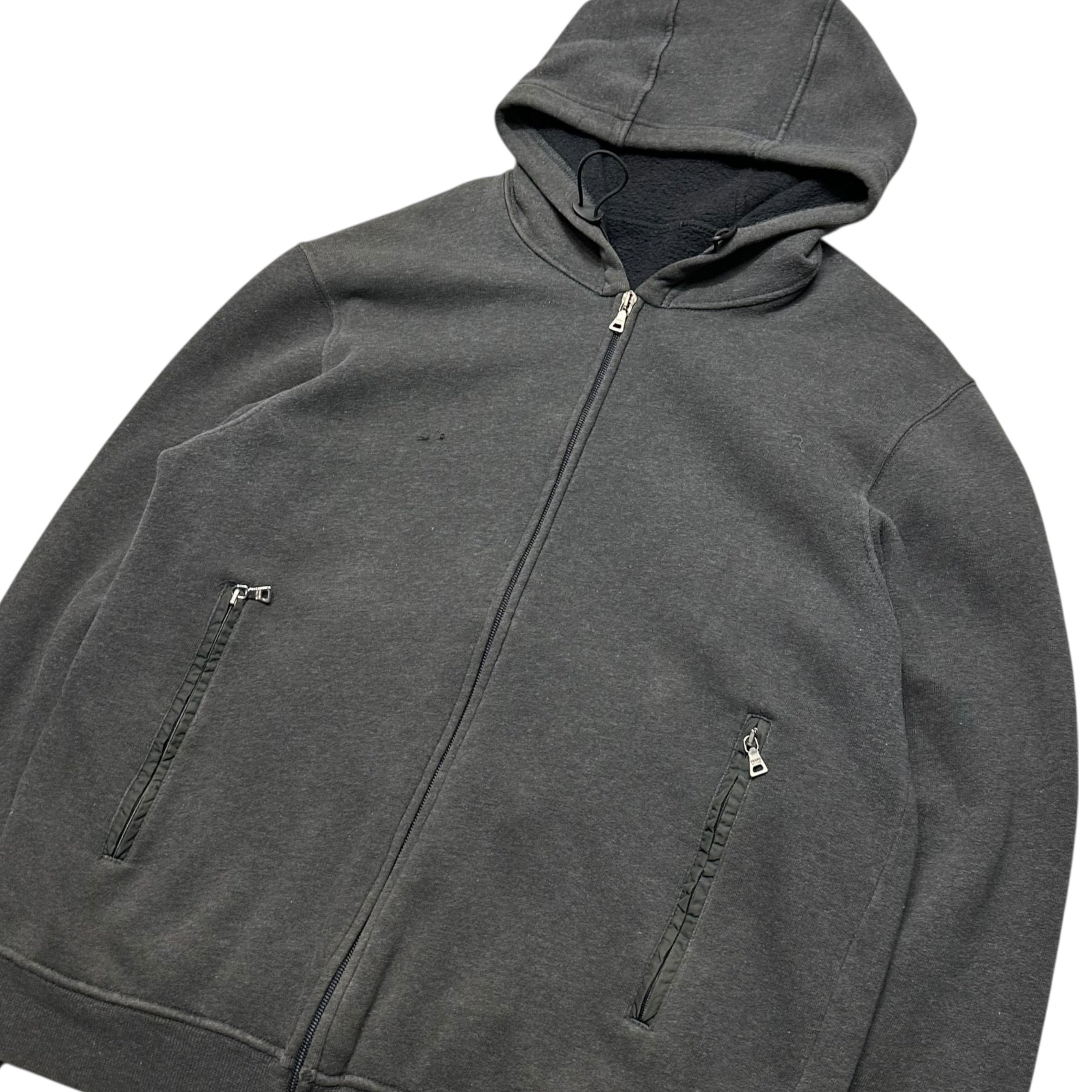 PRADA SPORT(プラダスポーツ) 00’s Archive Cotton Zip Hoodie アーカイブ コットン ジップ パーカー M グレー