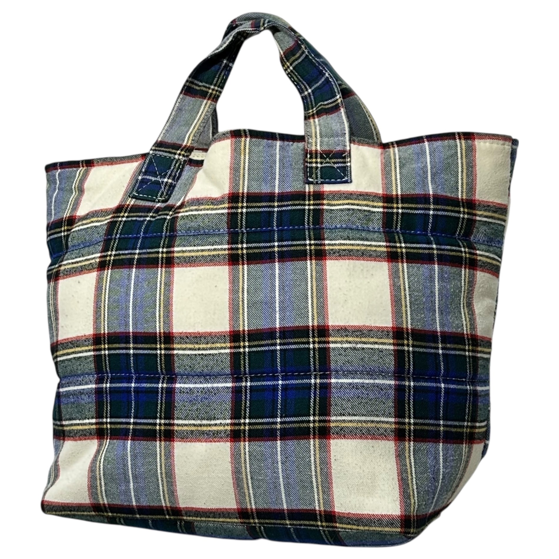 tricot COMME des GARCONS(トリココムデギャルソン) Cotton Check Tote Bag コットン チェック トート バッグ TL-K 204 ホワイト×ブルー