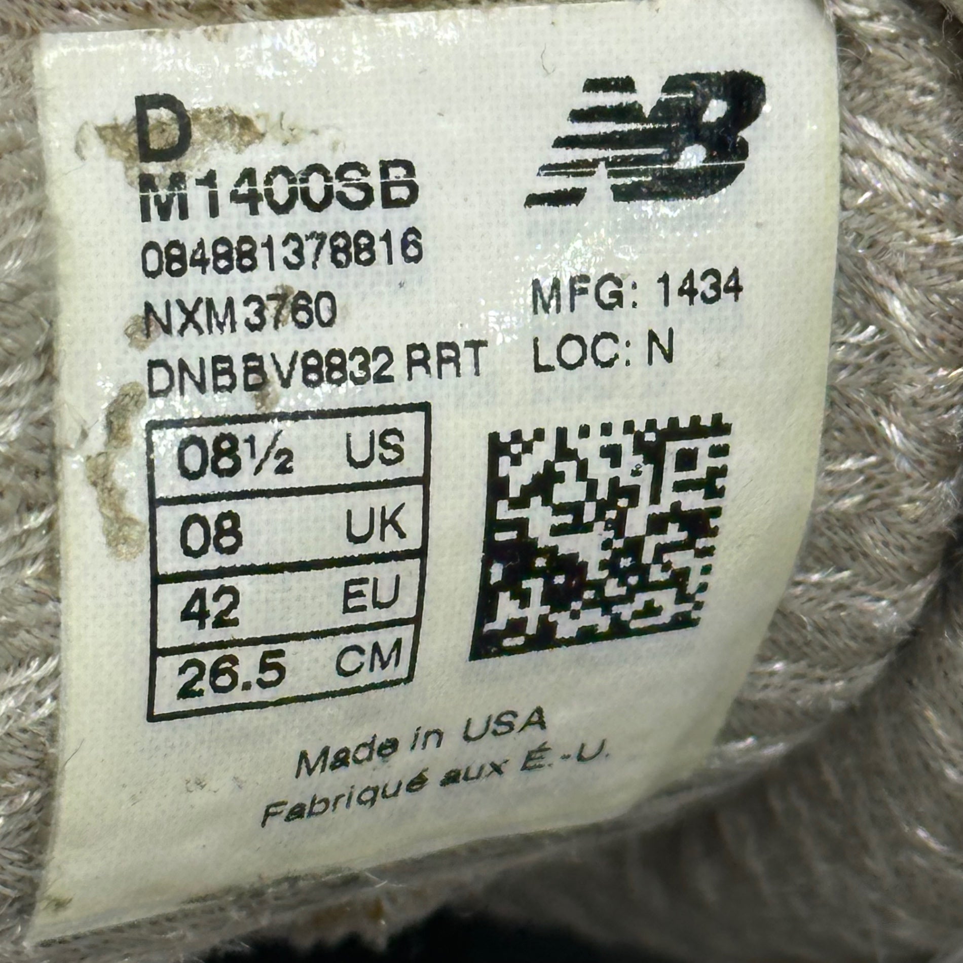 NEW BALANCE(ニューバランス) M1400SB Low-cut sneakers ローカット スニーカー M1400SB 26.5cm スティールブルー USA製
