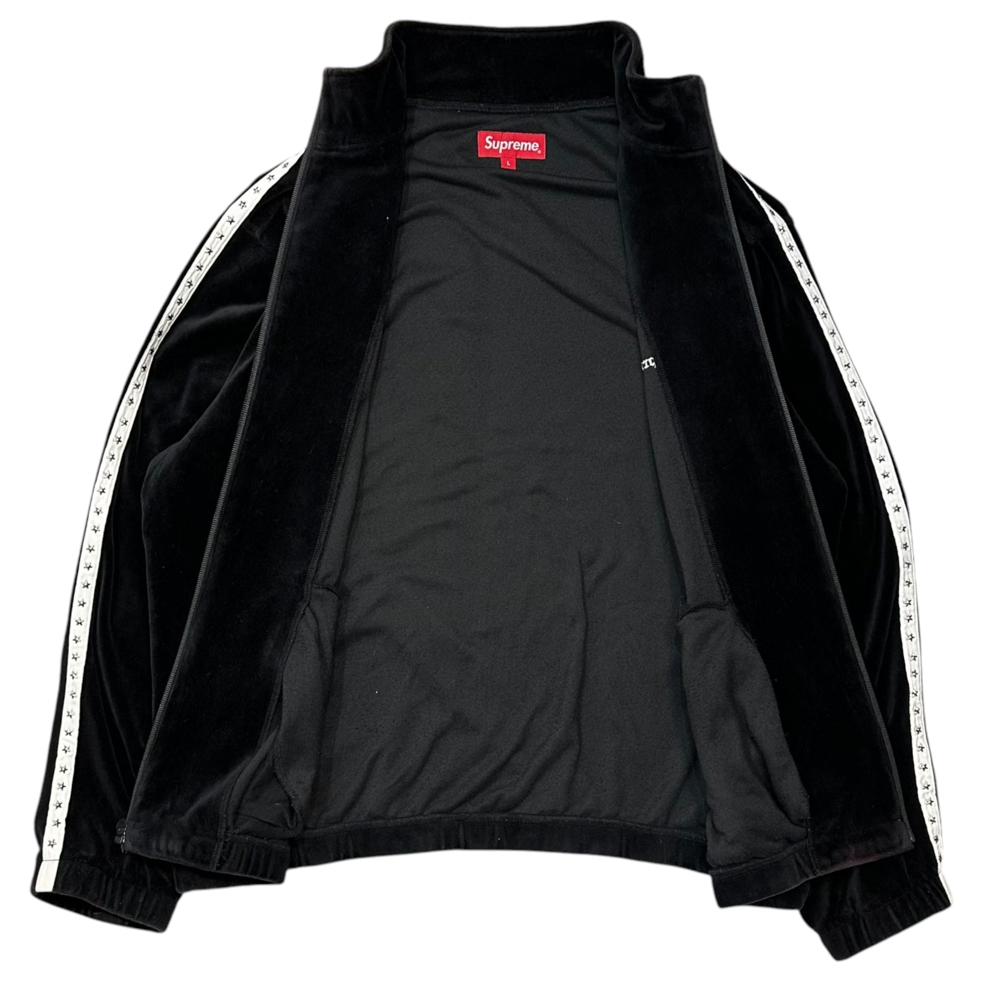 SUPREME(シュプリーム) 22AW Studded Velour Track Jacket スタッズ ベロア トラックジャケット L ブラック