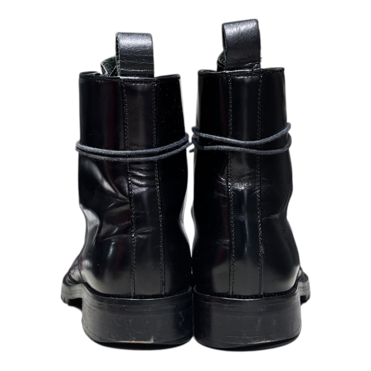 MARNI(マルニ) Lace-up Leather Boots レースアップ レザー ブーツ 40(26cm程度) ブラック×ブラウン
