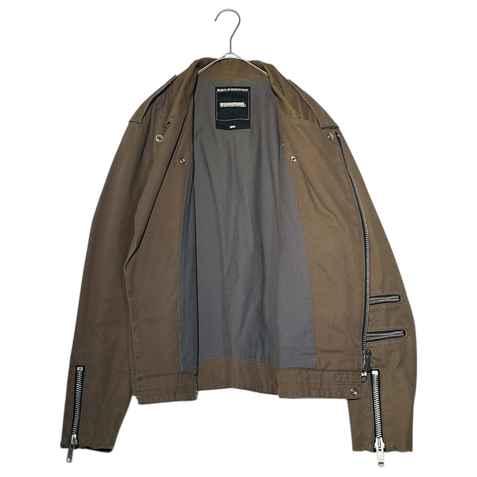 NEIGHBORHOOD(ネイバーフッド) 02SS Archive Cotton Rider Jacket アーカイブ コットン ライダース ジャケット S カーキ