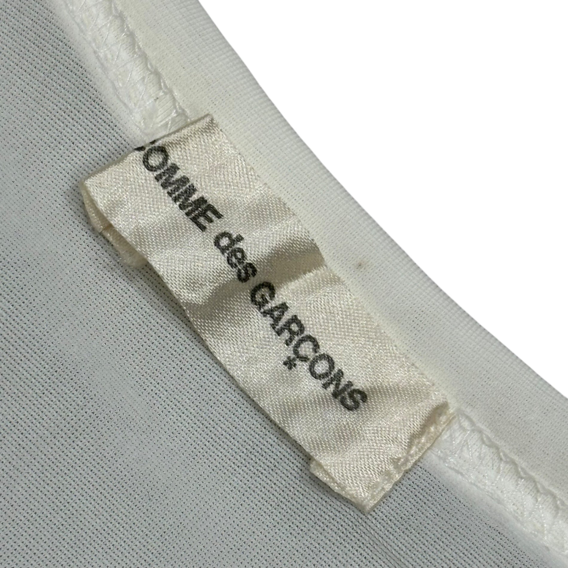 COMME des GARCONS(コムデギャルソン) 2002SS Number-Printed Crew-Neck Mesh T-Shirt 数字プリント クルーネック メッシュ Tシャツ GE-T009 FREE ホワイト AD2001