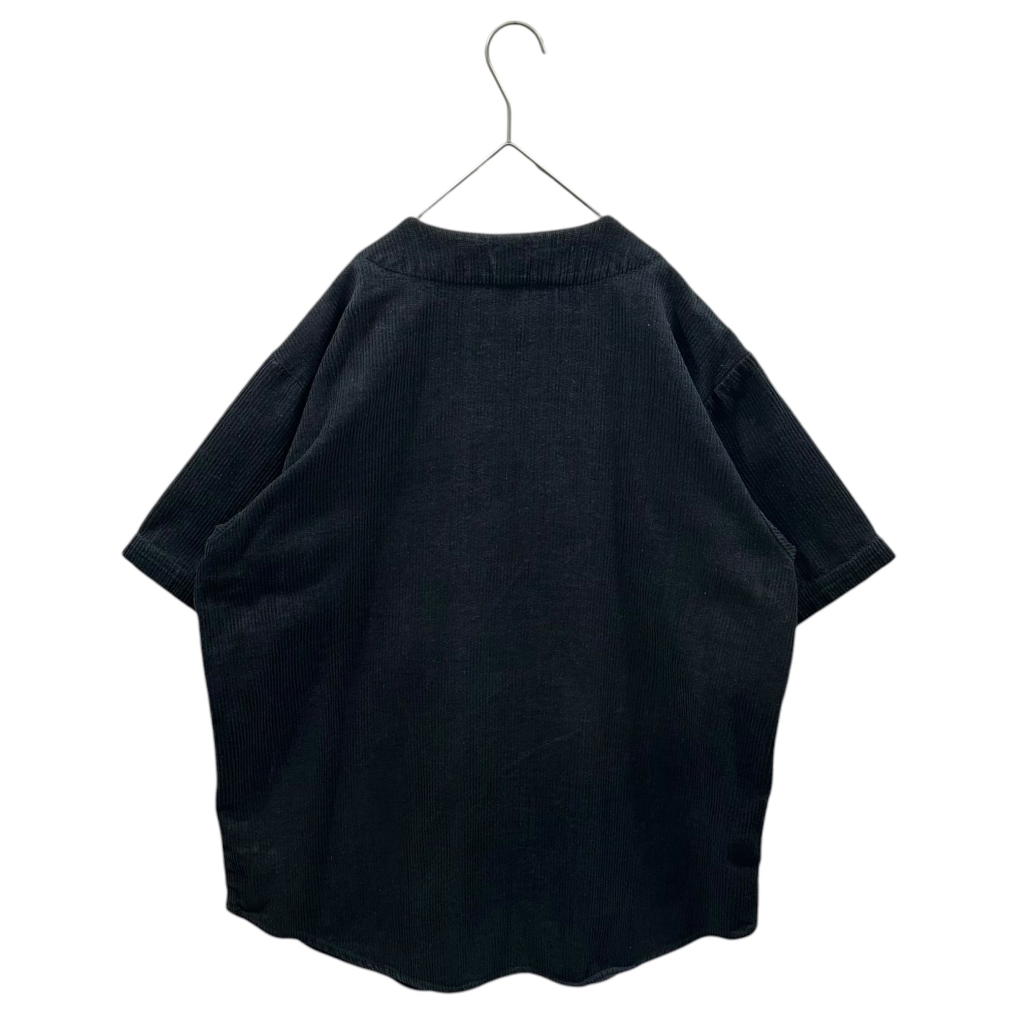 SUPREME(シュプリーム) 2018SS Corduroy Baseball Jersey コーデュロイ ベースボール ジャージィ シャツ M ブラック×ライトブルー 海外著名人着用モデル