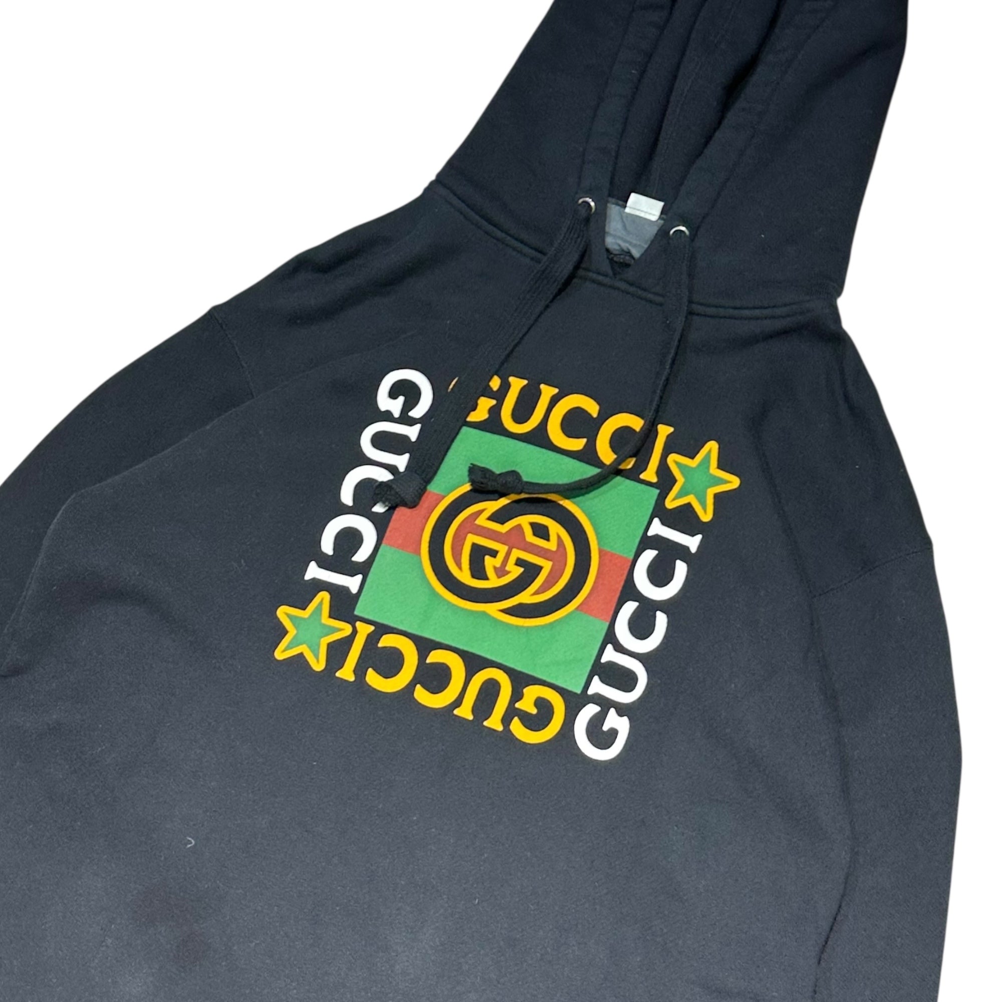 GUCCI(グッチ) Logo Print Pullover Hoodie Dress ロゴ プリント プルオーバー パーカー ワンピース 610144 XJB8V S ブラック
