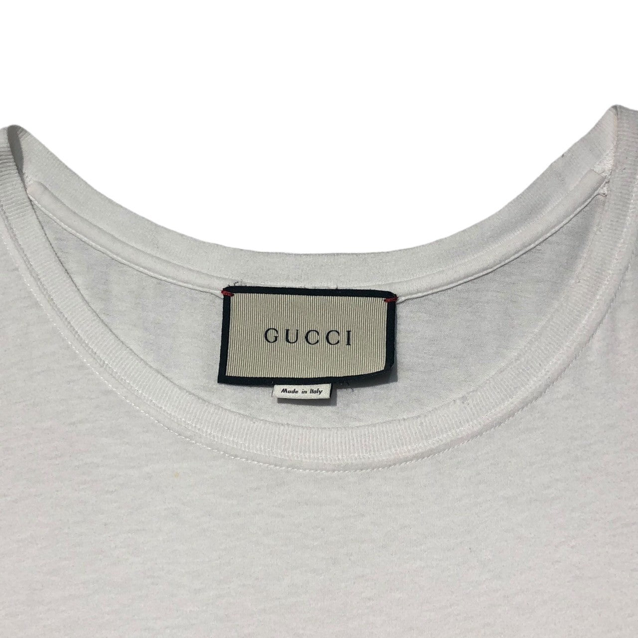 初期化済GUCCI グッチ Tシャツ ウォッシュ ホワイト XS ユニセックス コットン トップス