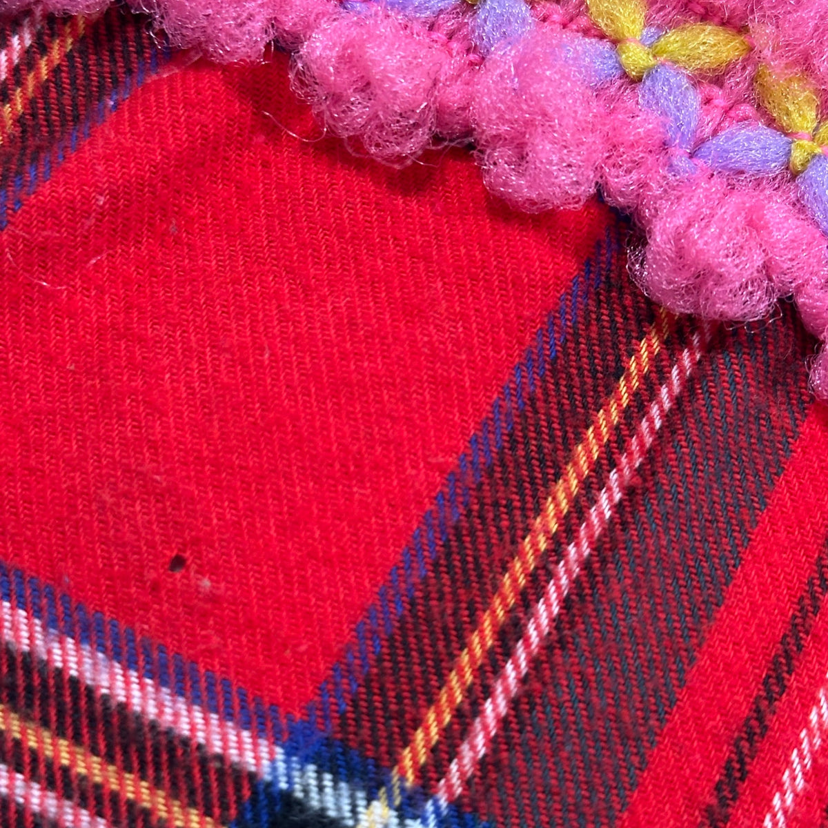 COMME des GARCONS HOMME PLUS(コムデギャルソンオムプリュス) 2004AW Lost Englishman Era Floral Print Check Flannel Shirt ロストイングリッシュマン期 フラワー装飾 チェック ネルシャツ PN-B041 FREE レッド AD2004 00s アーカイブ