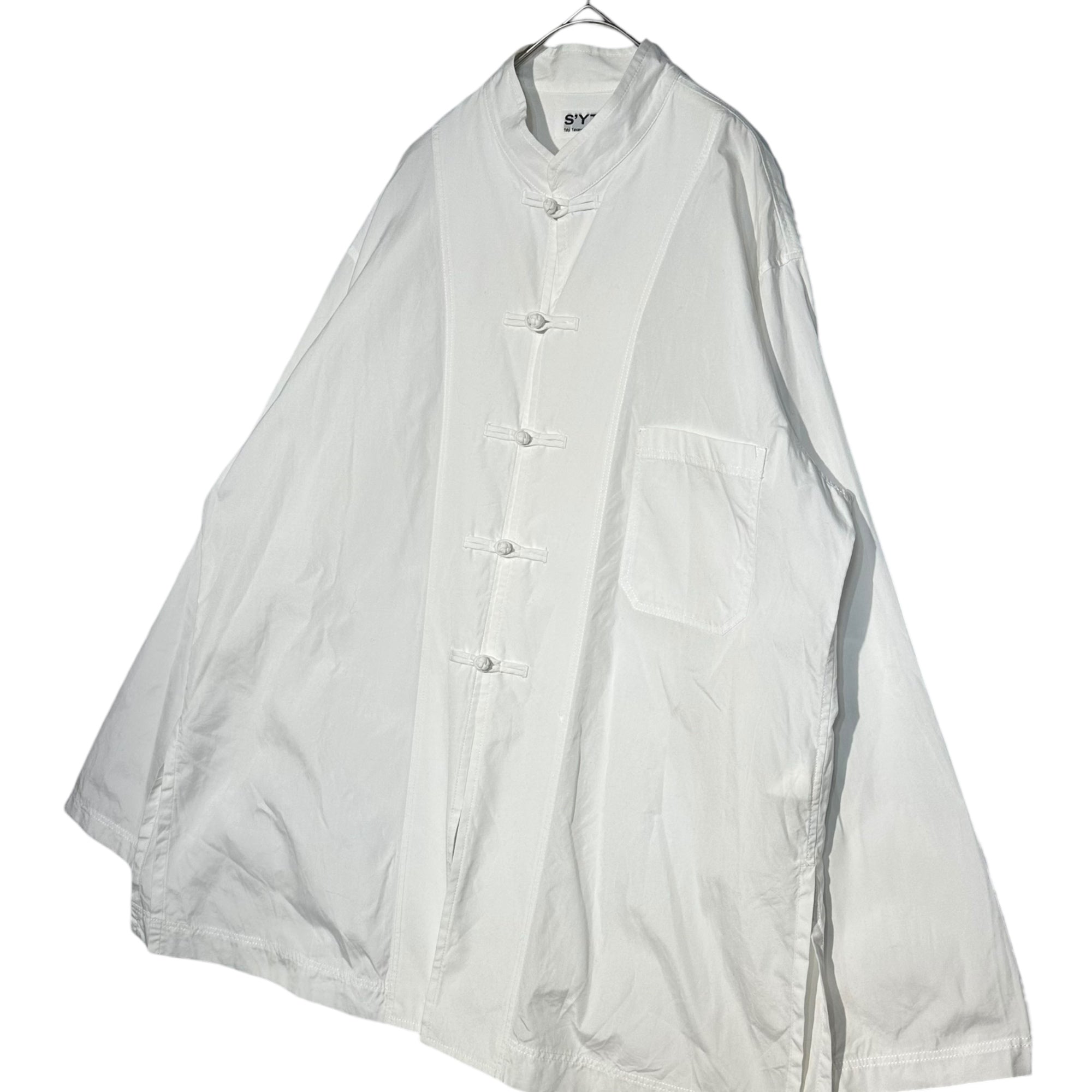 s'yte(サイト) BROAD CHINA SHIRT ブロード チャイナ シャツ UB-B18-080 3(L程度) ホワイト