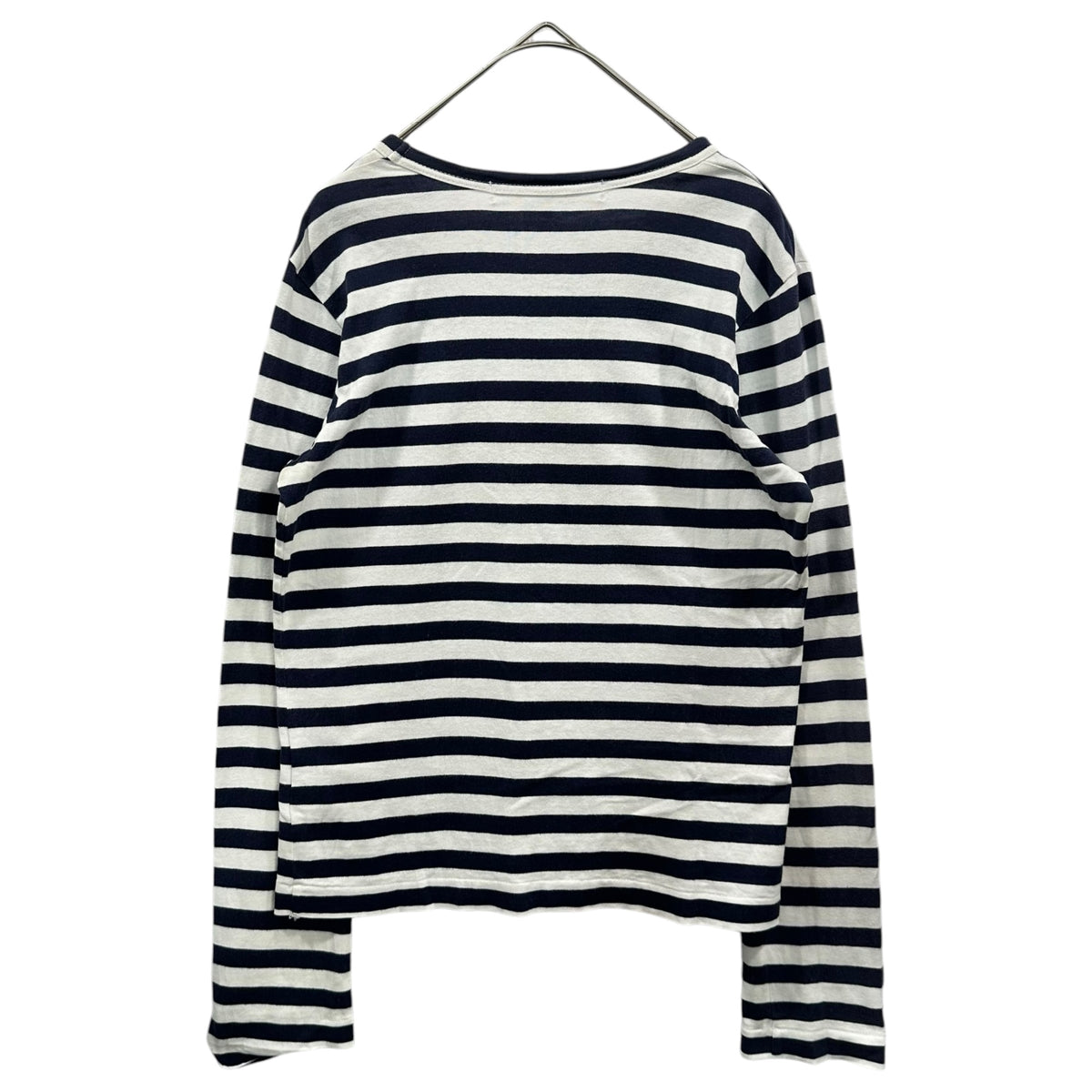 COMME des GARCONS COMME des GARCONS(コムデギャルソンコムデギャルソン) 2007AW Numbered Print Striped L/S T-Shirt ナンバリング プリント 長袖 ボーダー Tシャツ RT-T006 SS ホワイト×ネイビー AD207