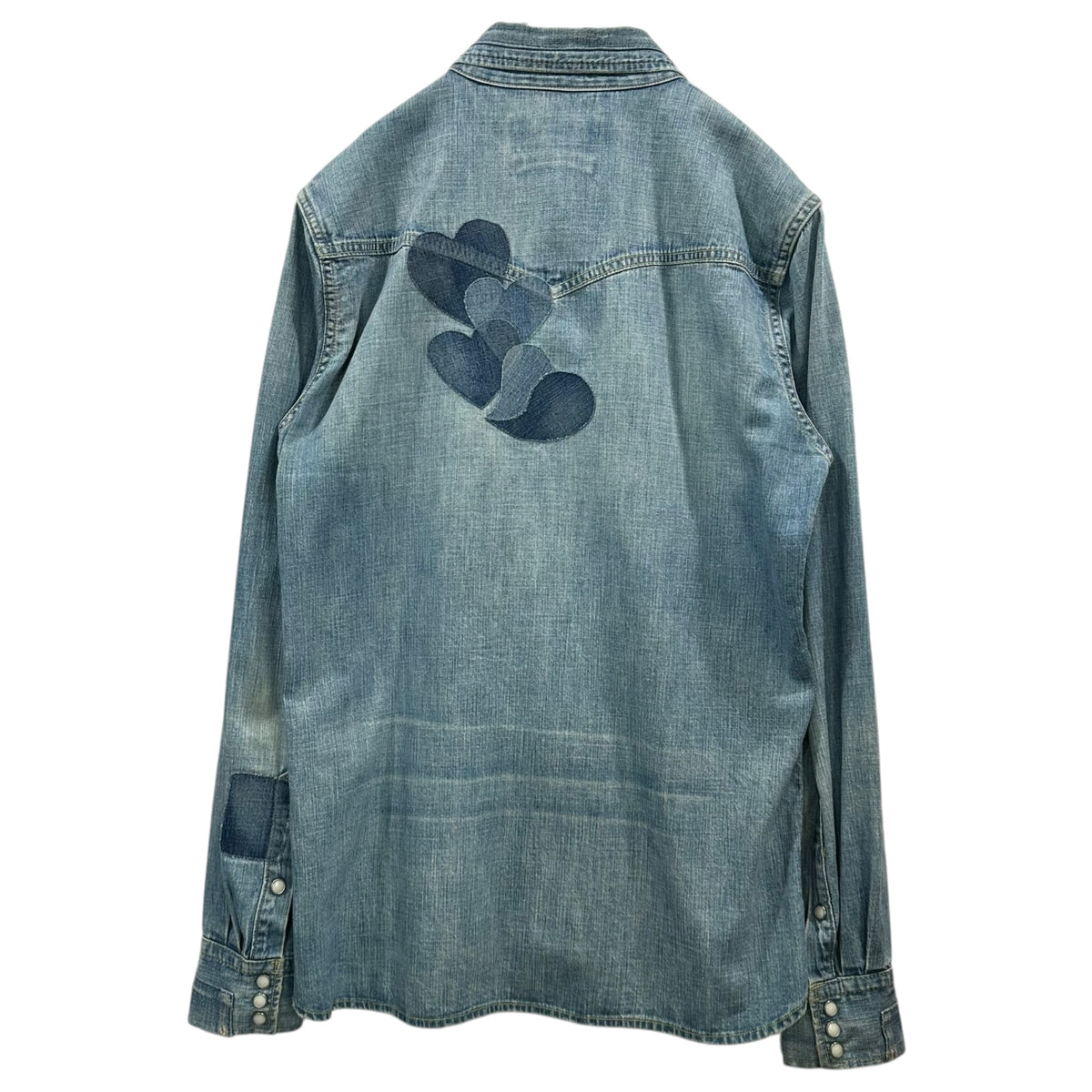 REMI RELIEF(レミレリーフ) Studded western denim shirt スタッズ ウエスタン デニム シャツ M ライトインディゴ