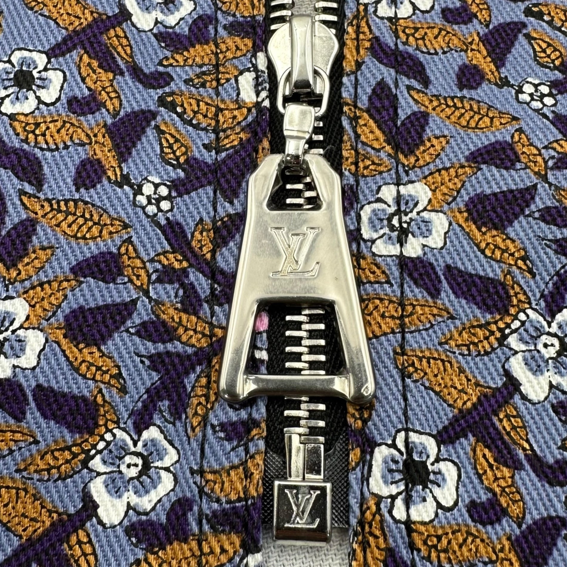 LOUIS VUITTON(ルイヴィトン) Floral Print Cotton Flare Mini Skirt 花柄 コットン フレア ミニ スカート RW152A F8SK25B74 40 パープル×ピンク