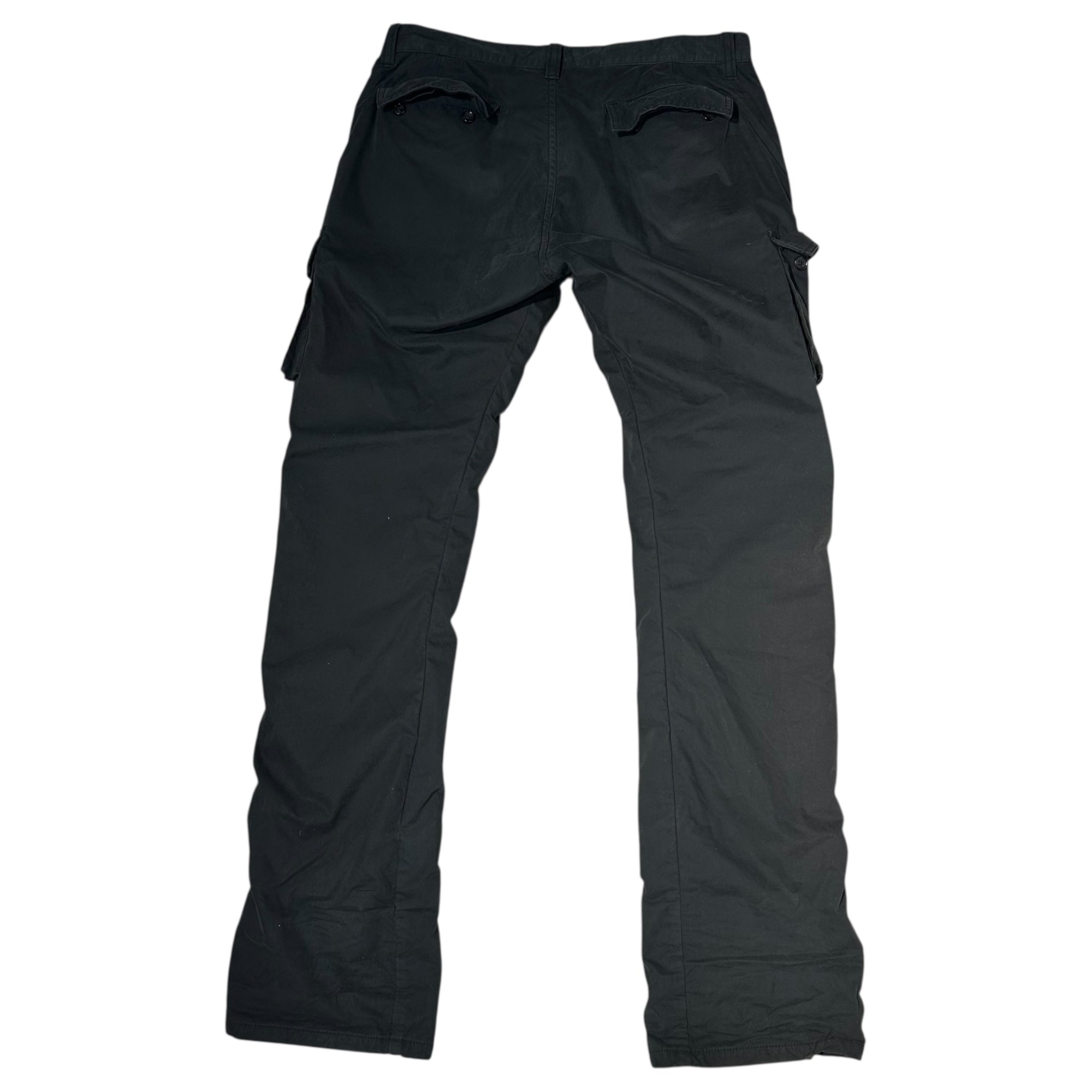 COMME des GARCONS HOMME(コムデギャルソンオム) 10AW Lined cotton cargo pants 裏地チェック コットン カーゴ パンツ HF-P067 M ブラック AD2010