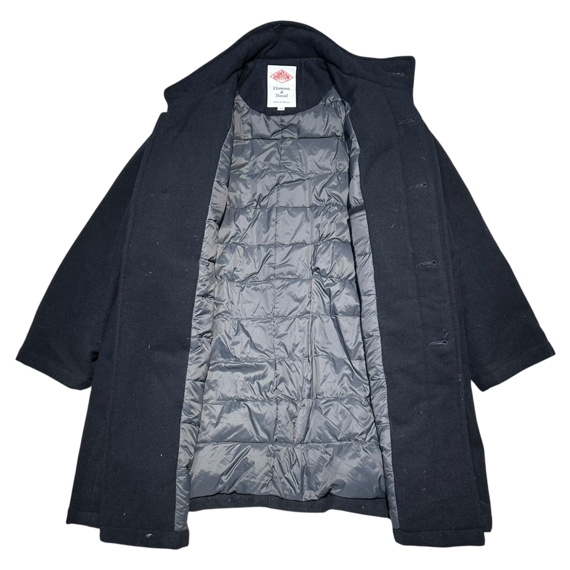 DANTON(ダントン) Stand Collar Wool Down Coat スタンドカラー ウール ダウンコート DT-A0456 34(XS程度) ネイビー