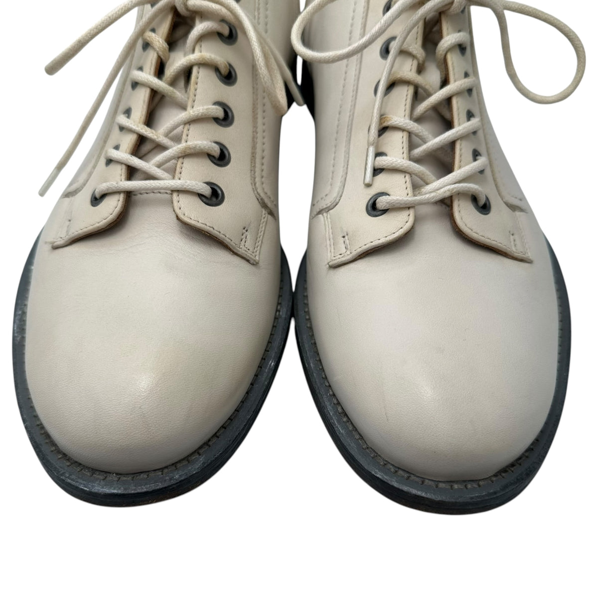 McQ(マックキュー) Old 6-Hole Plain-Toe Leather Shoes オールド 6ホール プレーントゥ レザー シューズ 42 アイボリー ALEXANDER MCQUEEN(アレキサンダーマックイーン)