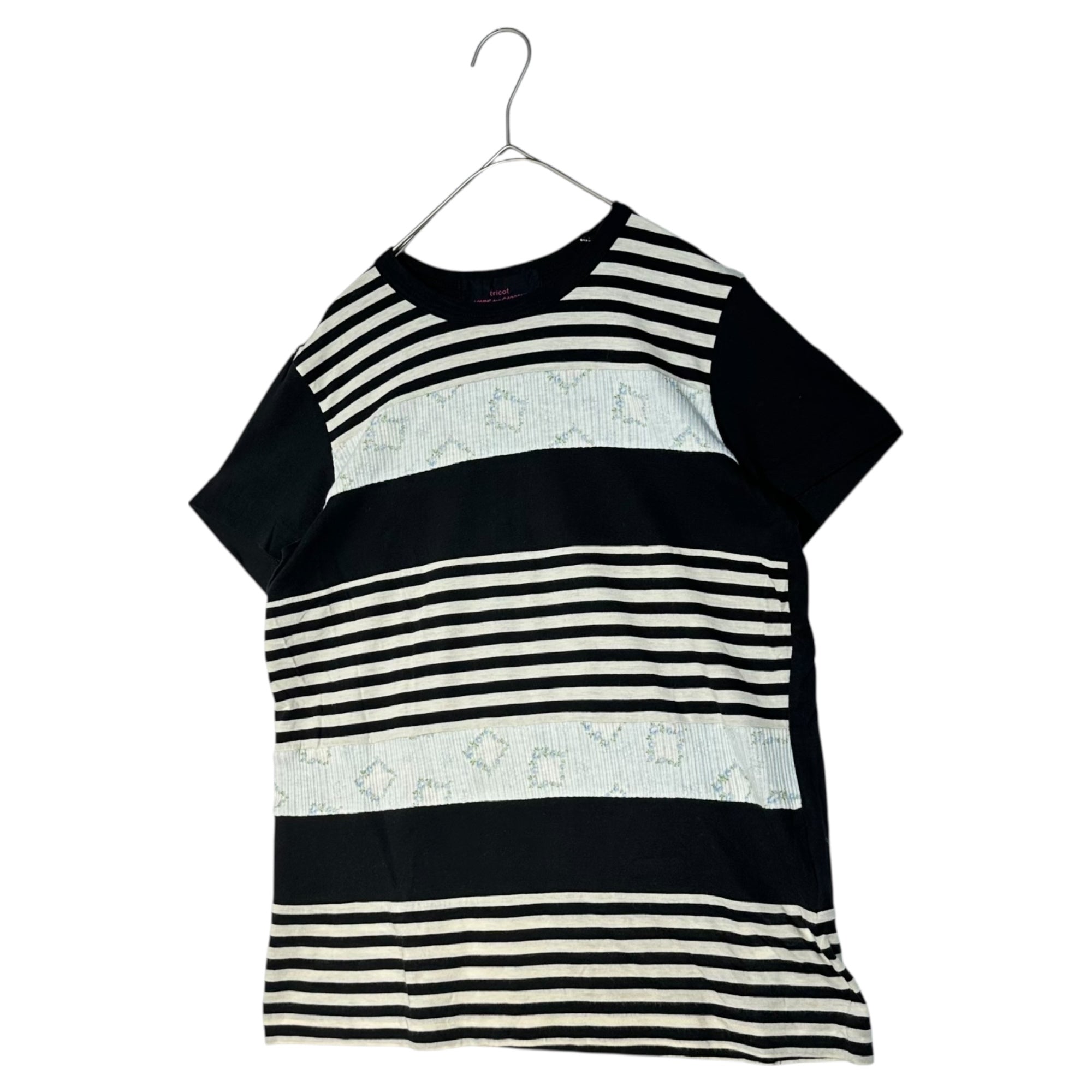 tricot COMME des GARCONS(トリココムデギャルソン) 13SS Design Border S/S Cut & Sewn デザイン ボーダー 半袖 カットソー AD2012 M TK-T211