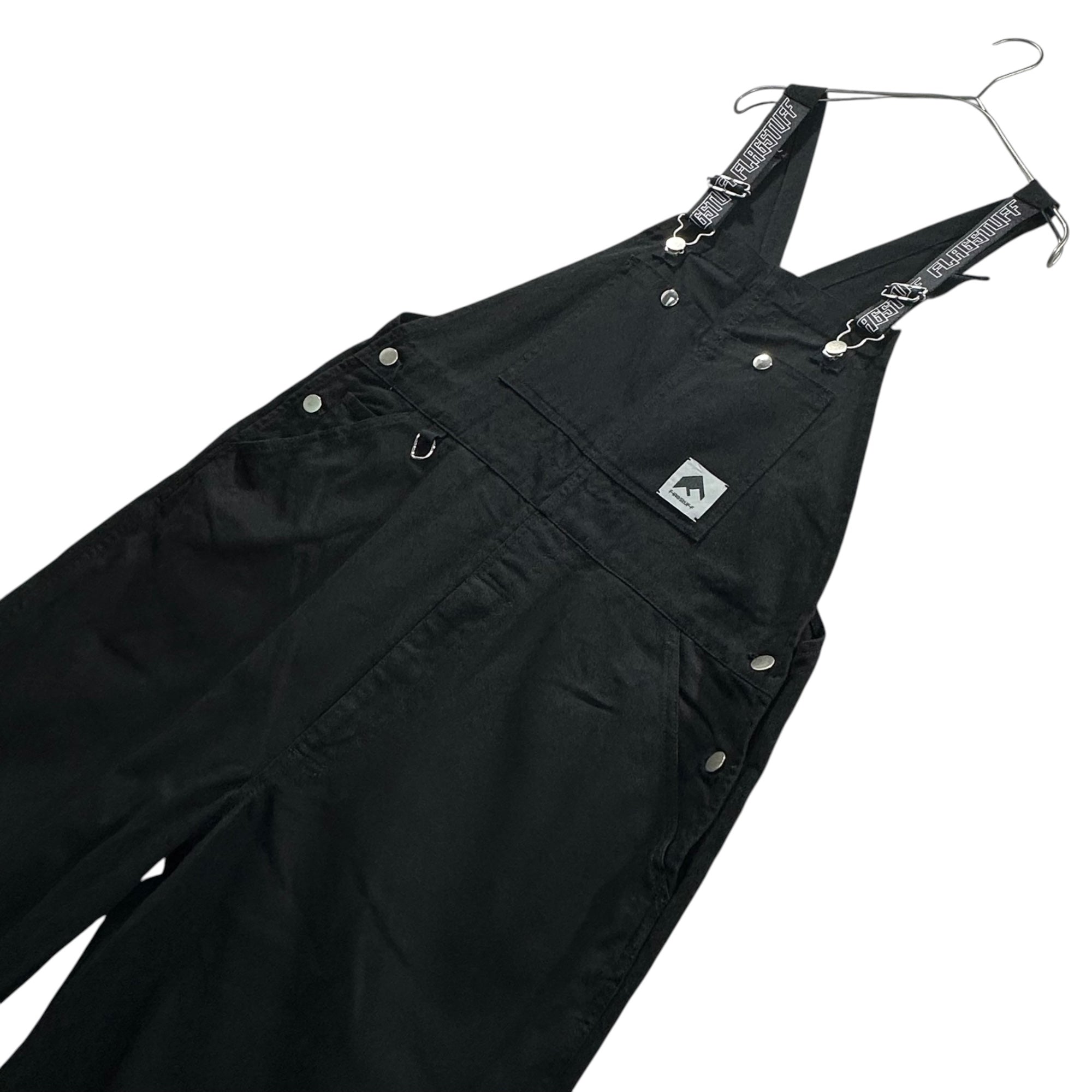 FLAGSTUFF(フラグスタフ) 2018SS MILITARY OVERALL ミリタリーオーバーオール  L ブラック つなぎ サロペット