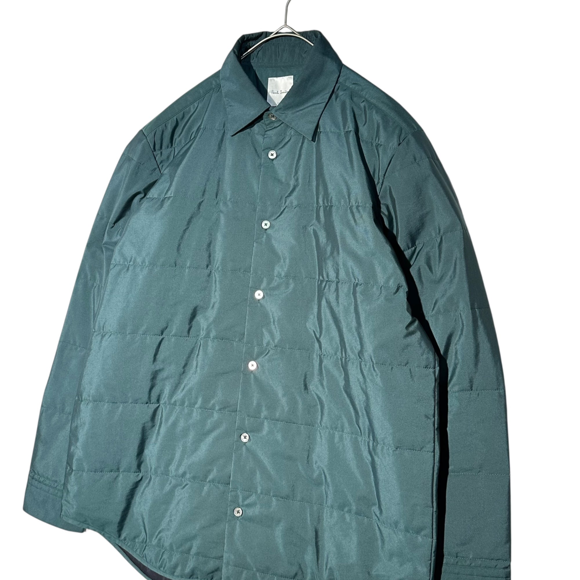 PAUL SMITH(ポールスミス) Quilted shirt blouson 中綿 キルティング シャツ ブルゾン 203305 266U Ｍ グリーン 参考定価35,200円(税込)