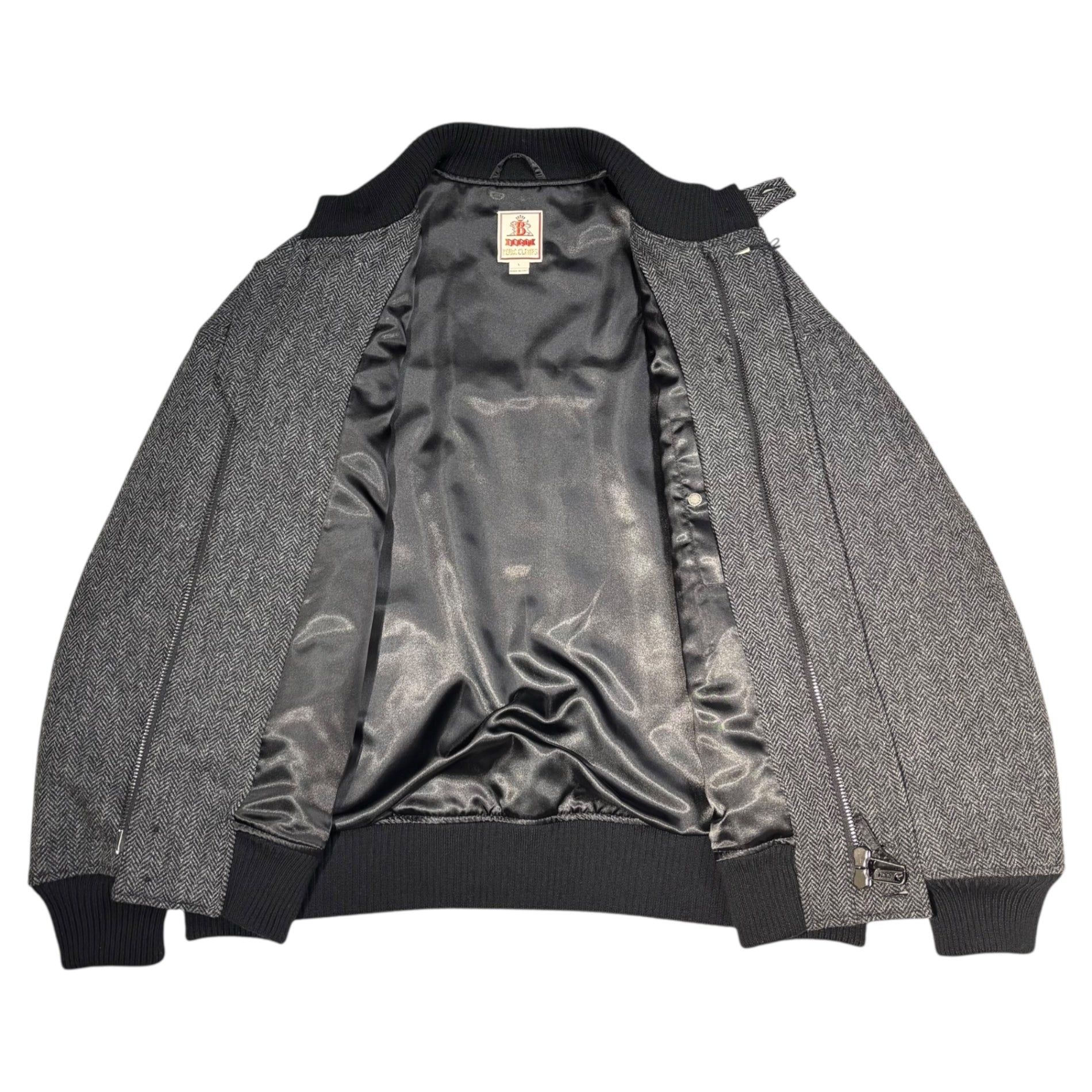 BARACUTA FOUR CLIMES(バラクータ フォークライム) 24AW HERRINGBONE DERBY FC JK ヘリンボーン ウール ダービー ジャケット BRCPS1001 L グレー 参考定価145,000円＋税 ENGINEERED GARMENTSデザイナー・鈴木大器氏デザイン