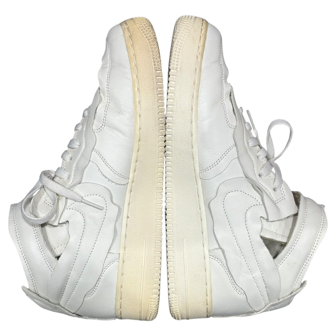 NIKE × COMME des GARÇONS(ナイキ × コムデギャルソン) Mid Air Force 1 エアフォースワン ミッドカット スニーカー DC3601-100 28.0cm ホワイト