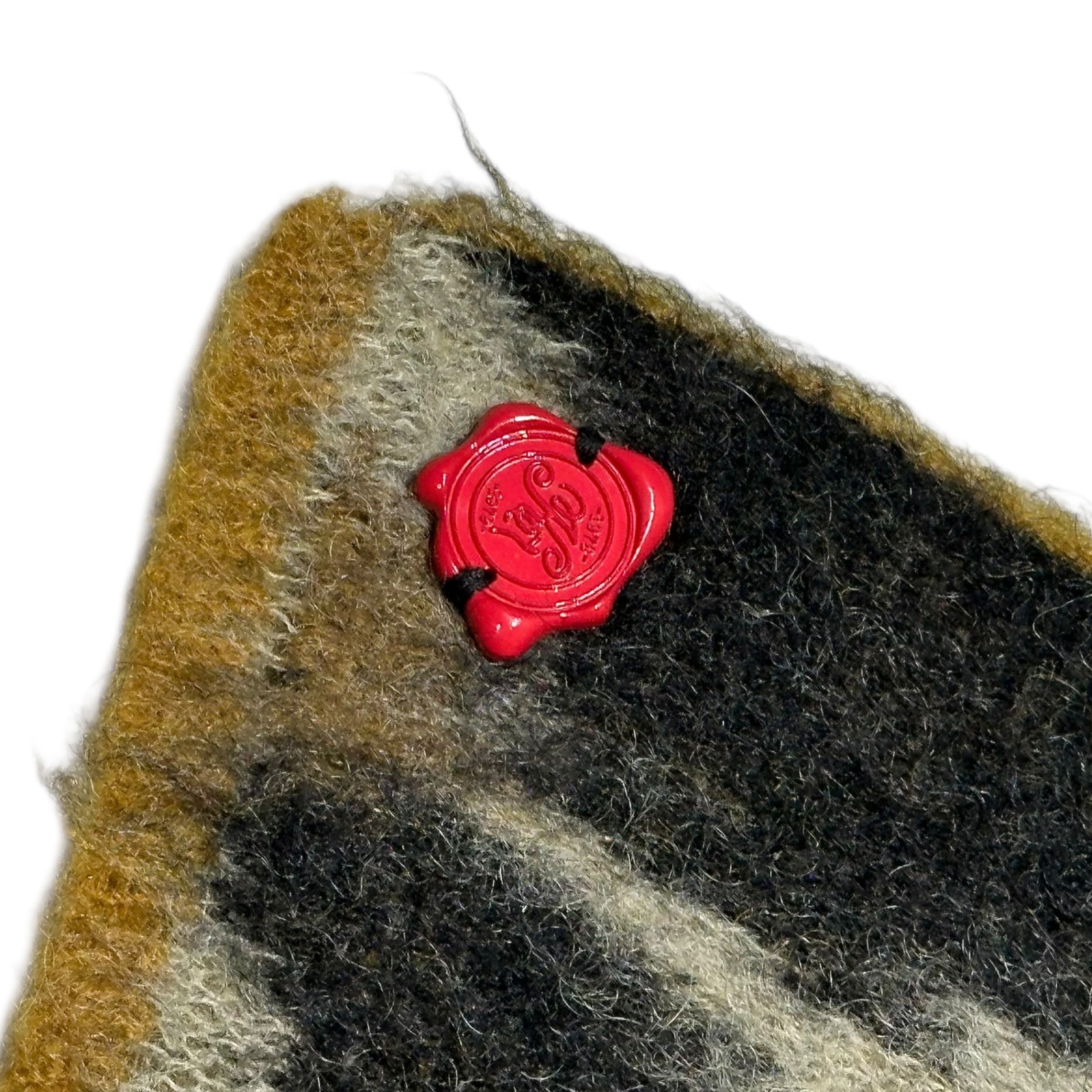 SEVESKIG(セヴシグ) Leopard Print Mohair-Blend Wool Scarf レオパード モヘア混 ウール マフラー AC-SV-HA-1010 FREE ブラウン×ブラック