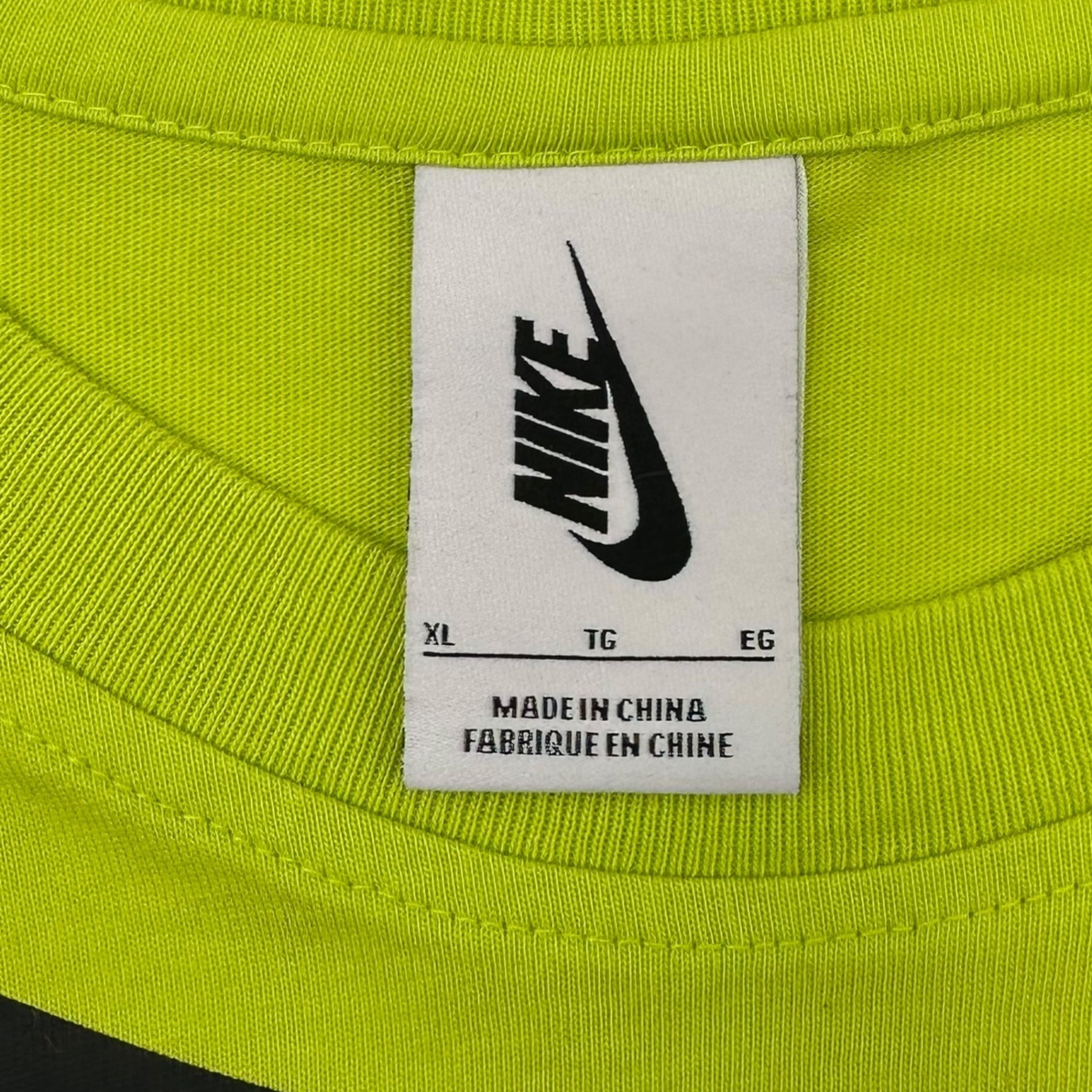NIKE×Off-White(ナイキ×オフホワイト) NRG A6 Tee "Lime Green" プリント Tシャツ BQ0827-389 XL イエロー