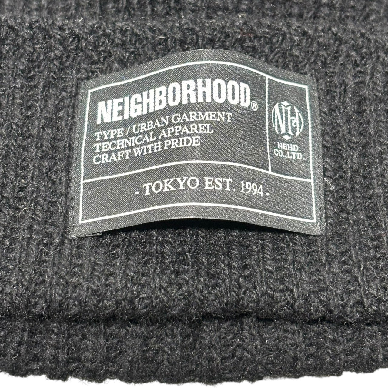 NEIGHBORHOOD(ネイバーフッド) 25AW JP BEANIE ビーニー ニット帽 252FUNH-HT01 FREE ブラック