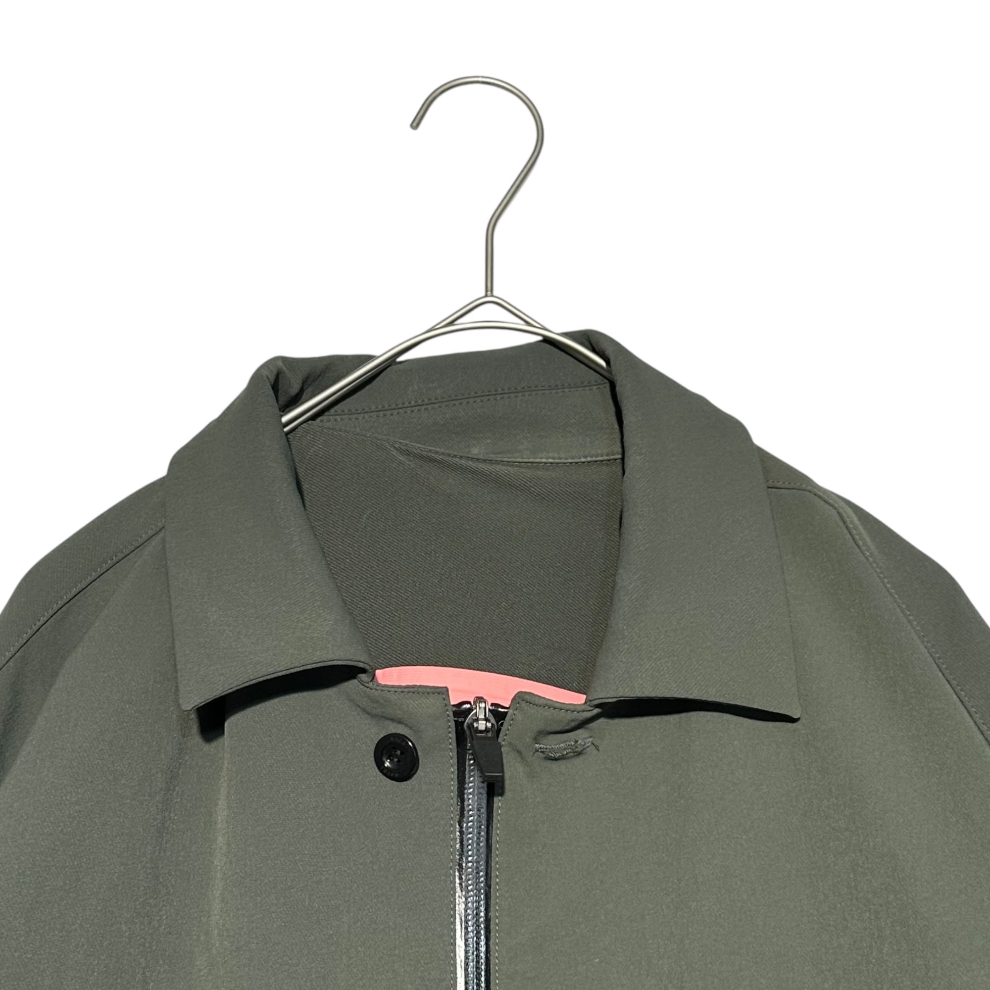 sacai(サカイ) 23AW Nylon Stretch Water-Repellent L/S Shirt ナイロン ストレッチ 撥水 長袖 シャツ 23-03251M 2(M程度) カーキ