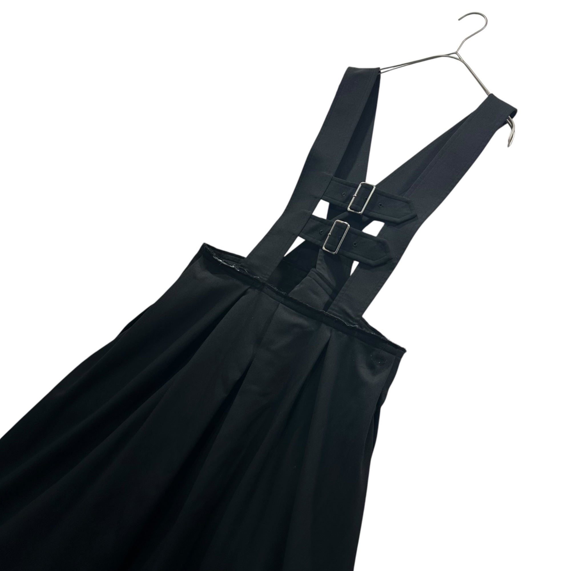 BLACK COMME des GARCONS(ブラックコムデギャルソン) 2018SS Suspender Jumper Skirt サスペンダー ジャンパー スカート ワンピース 1A-A003 S ブラック AD2017