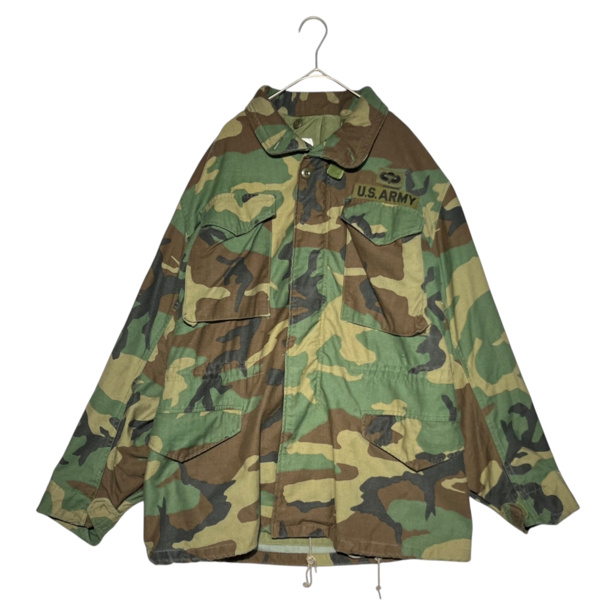 US ARMY(アメリカ軍) 80's M65 Woodland camouflage field jacket ウッドランド カモフラ フィールド ジャケット 8415-01-099-7831 SMALL-REGULAR カーキ 83年製 ヴィンテージ ミリタリー 80年代