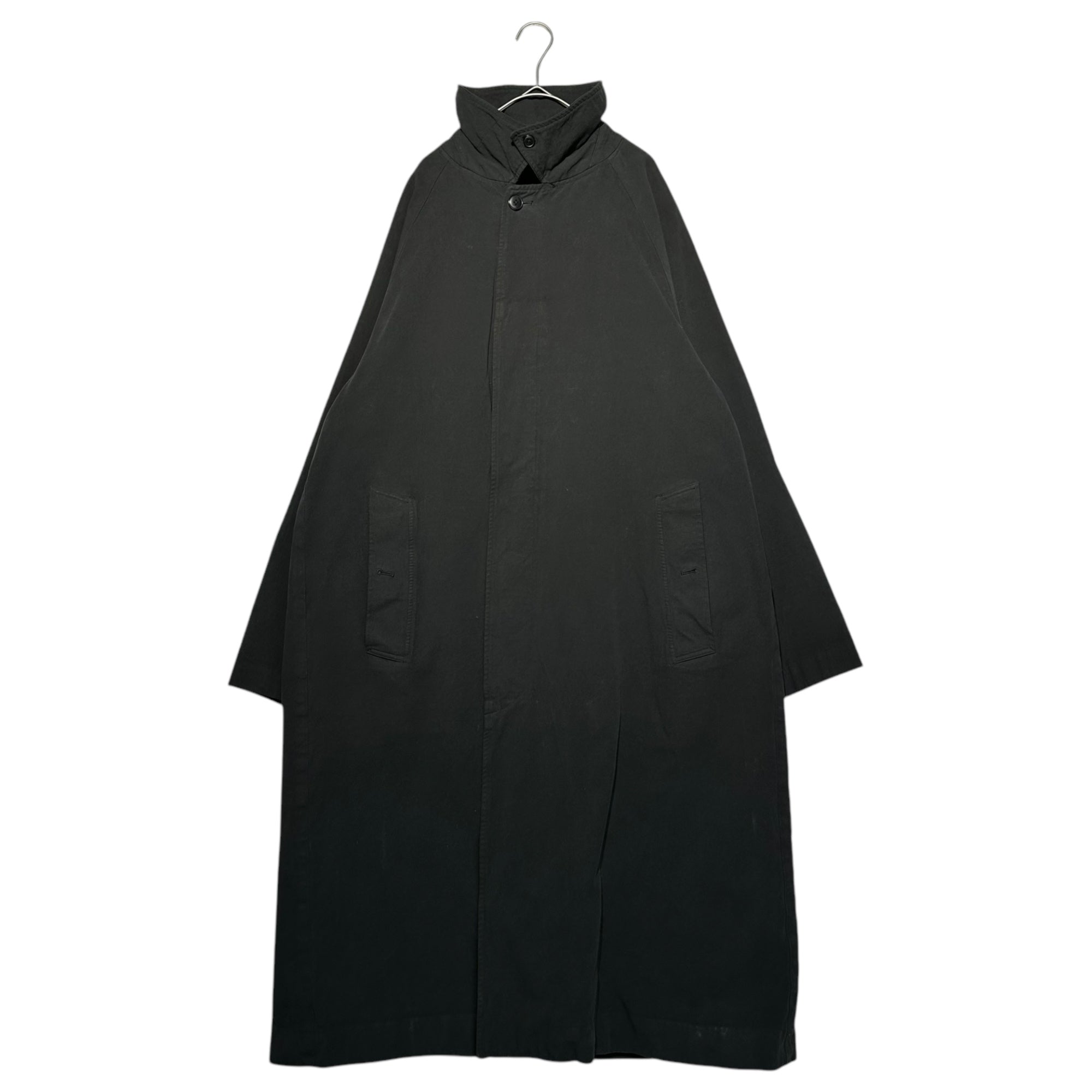 COMOLI(コモリ) 24AW Product dyed val color coat 製品染 バルカラー コート A03-04001 2(M程度) ブラック ステンカラー ロング